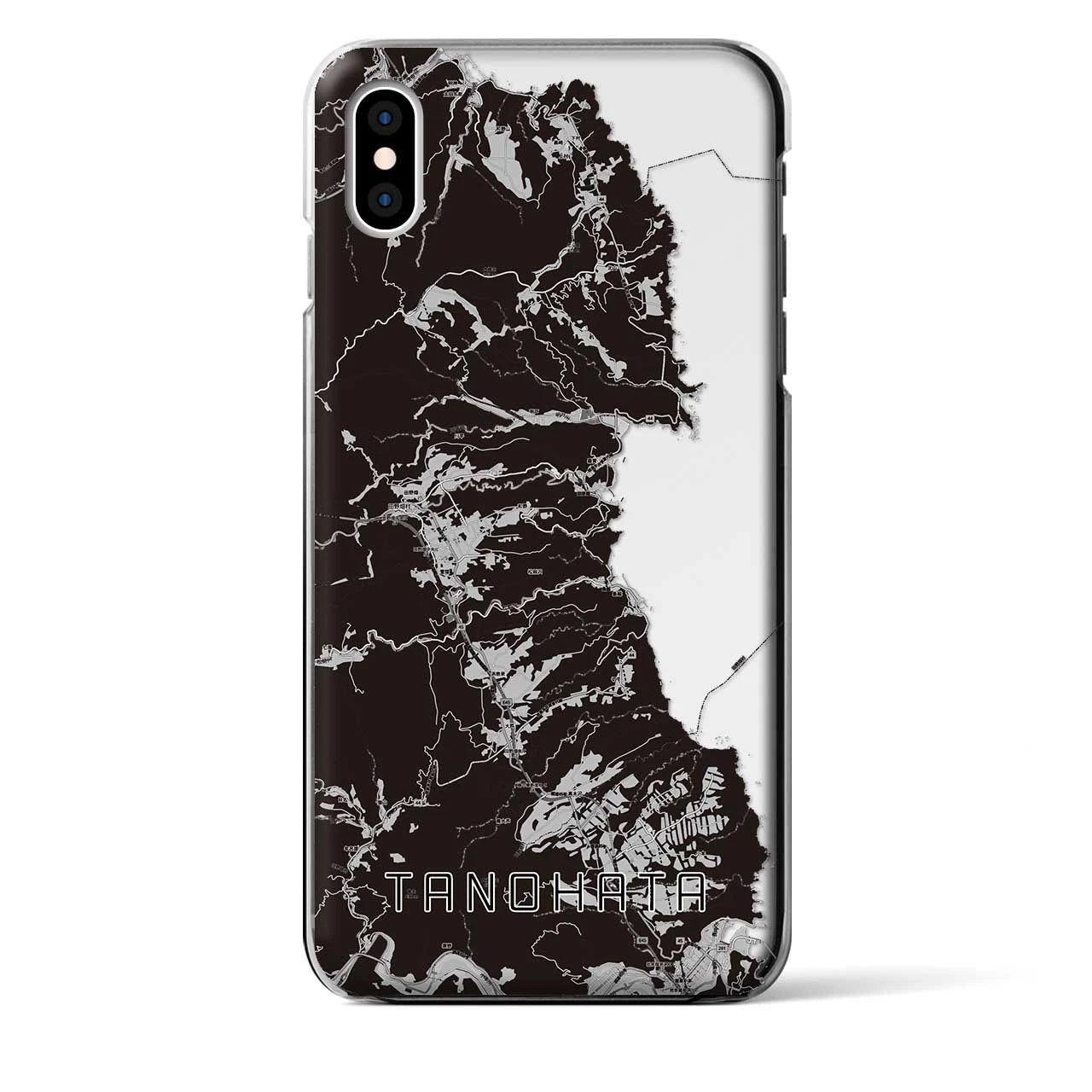 【田野畑(岩手県)】地図柄iPhoneケース(クリアタイプ)