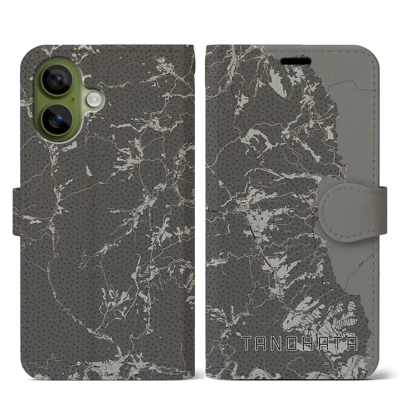 【田野畑(岩手県)】地図柄iPhoneケース(手帳タイプ)