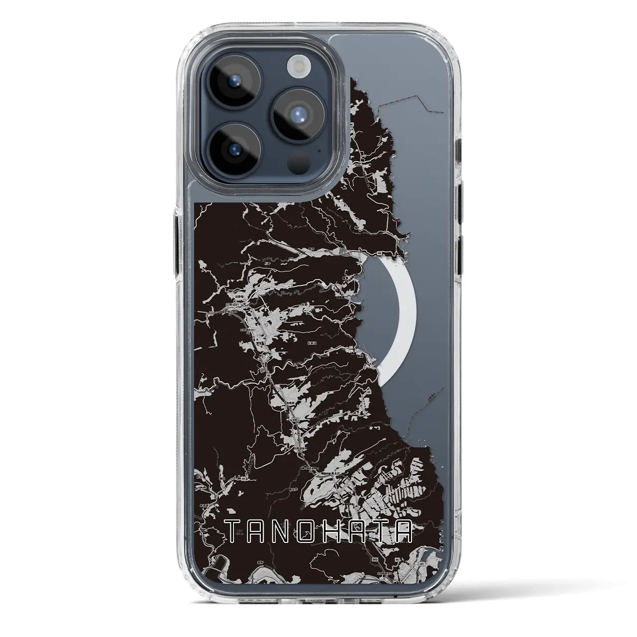 【田野畑(岩手県)】地図柄iPhoneケース(MagSafeタイプ)
