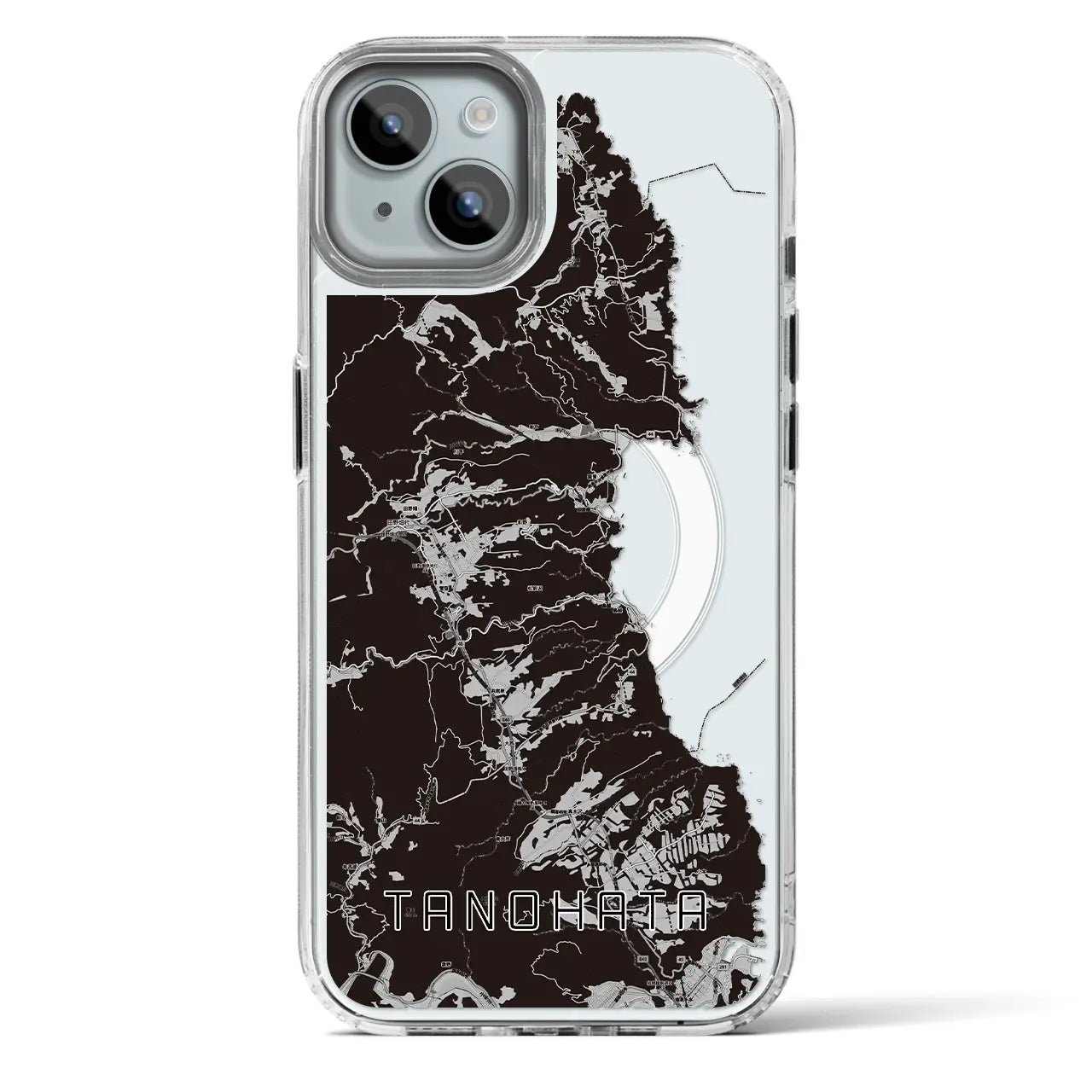【田野畑(岩手県)】地図柄iPhoneケース(MagSafeタイプ)