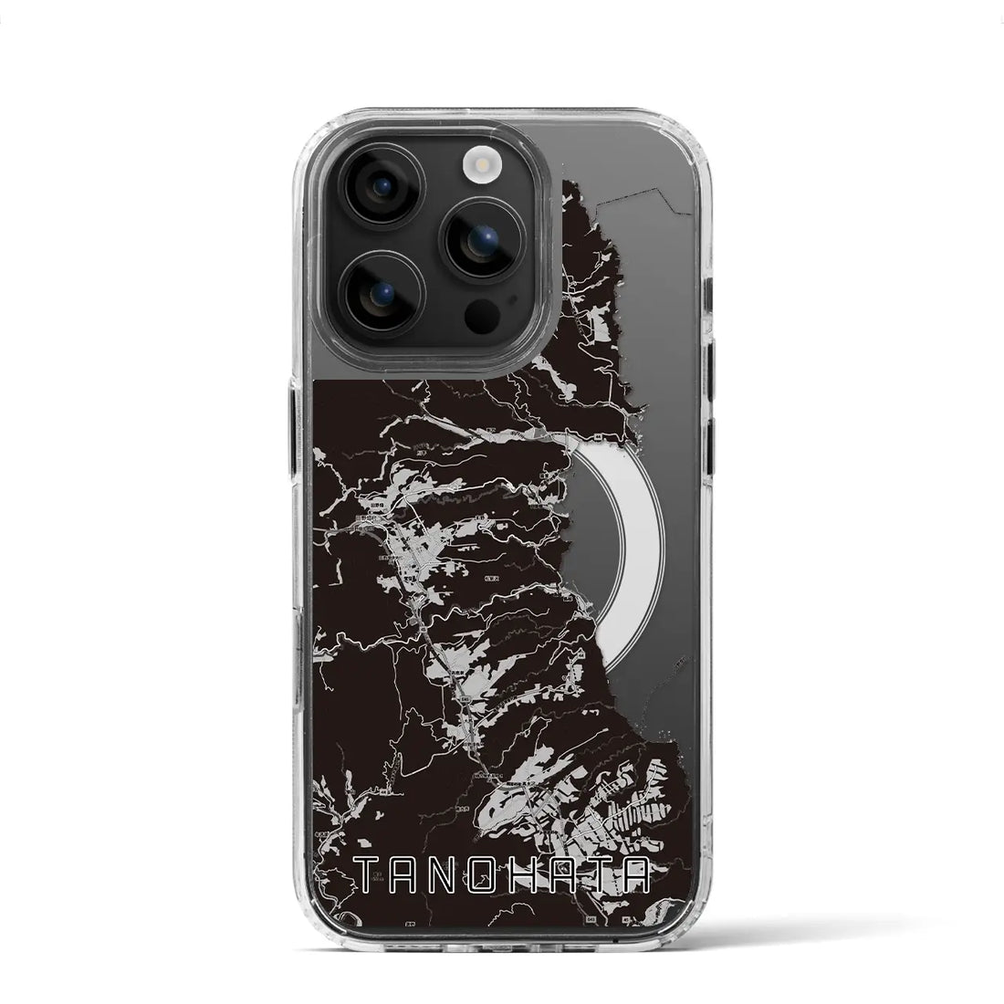 【田野畑(岩手県)】地図柄iPhoneケース(MagSafeタイプ)