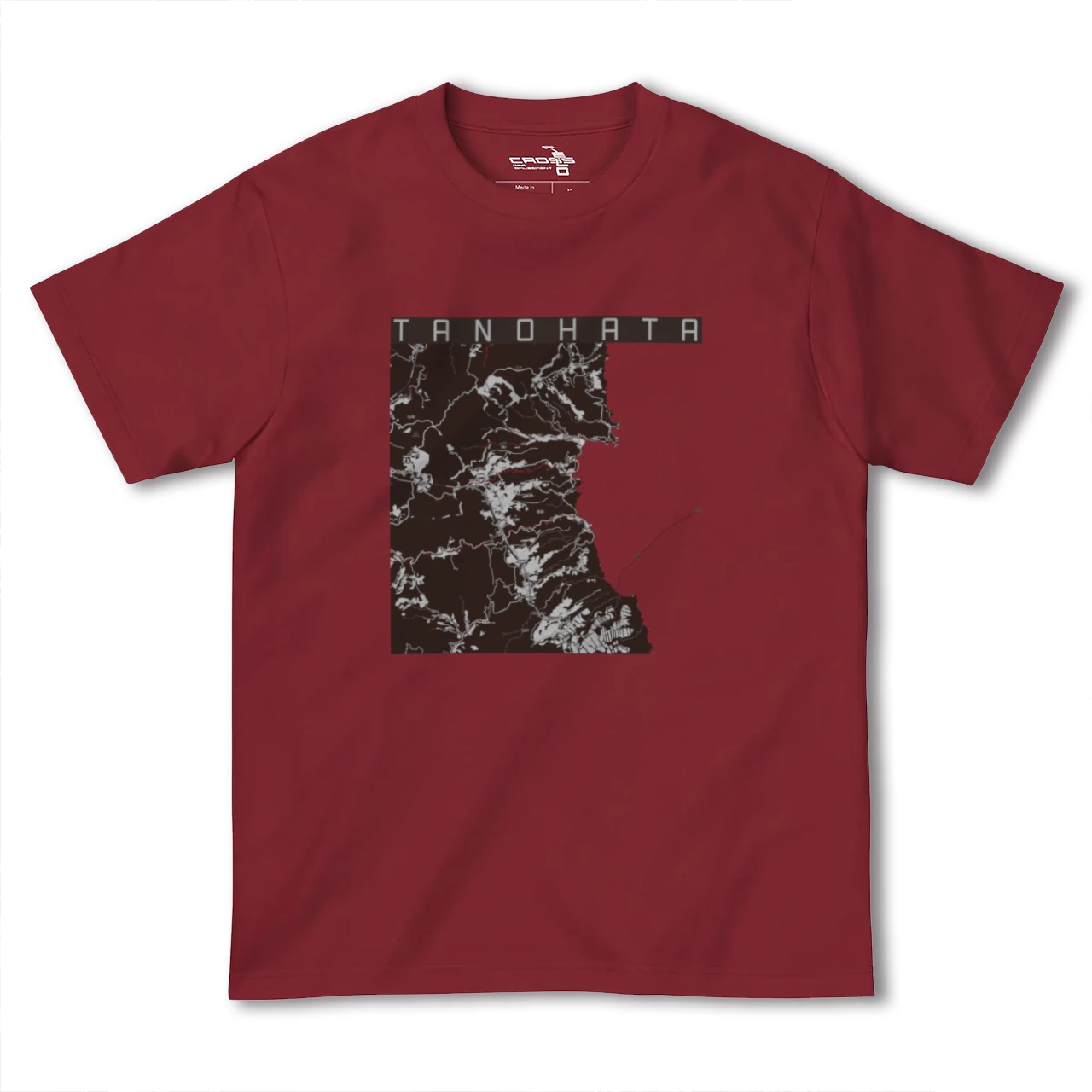 【田野畑(岩手県)】地図柄ヘビーウェイトTシャツ