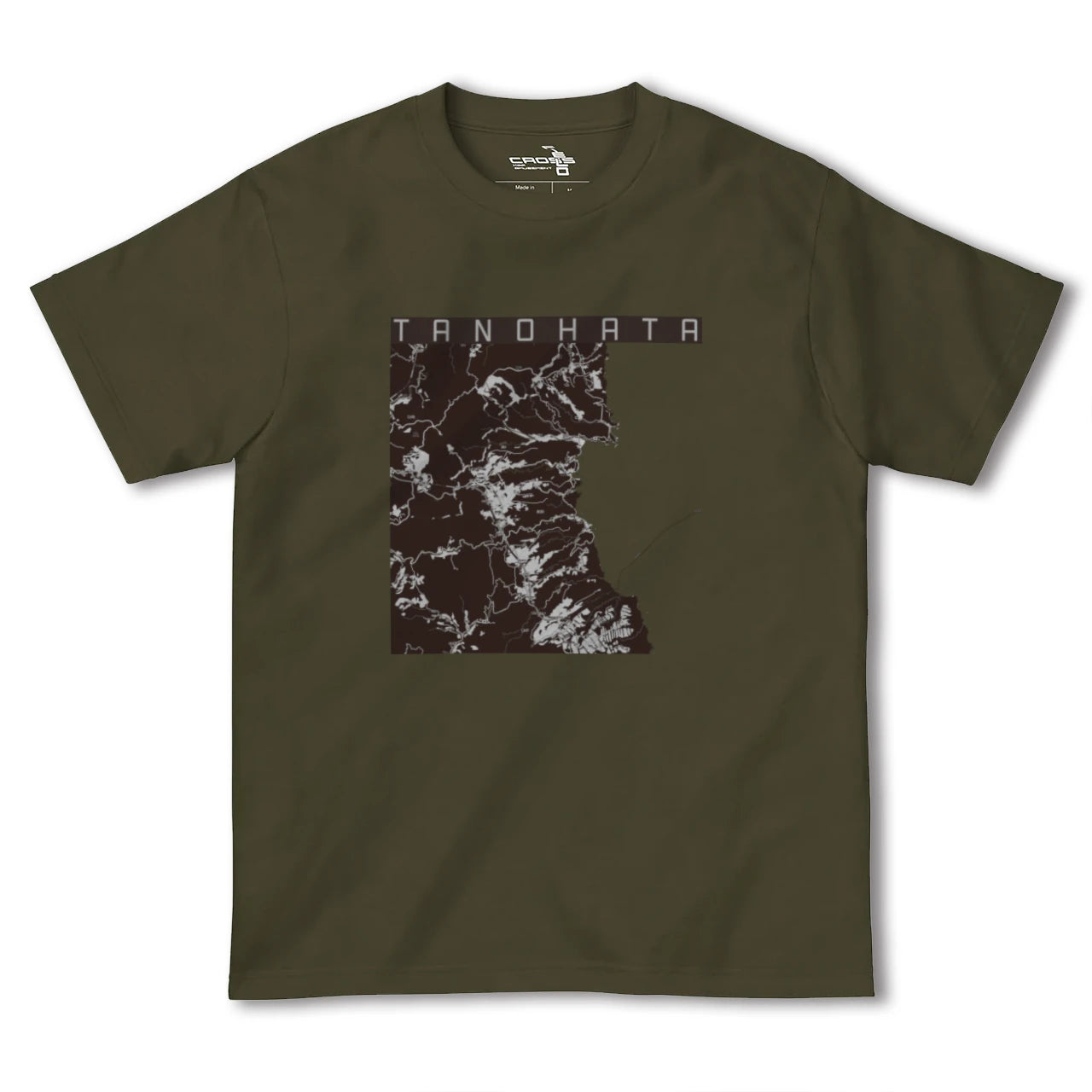 【田野畑(岩手県)】地図柄ヘビーウェイトTシャツ