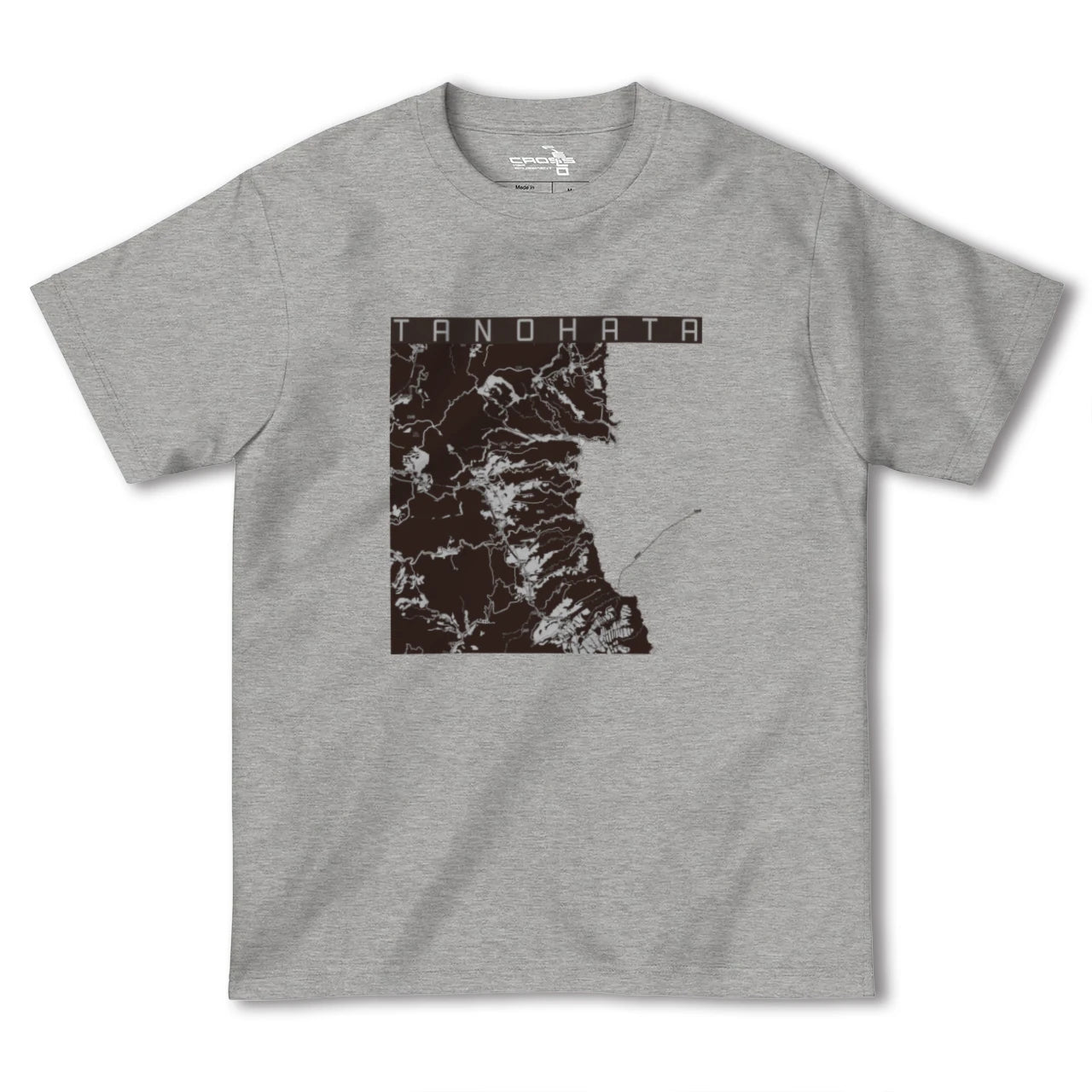 【田野畑(岩手県)】地図柄ヘビーウェイトTシャツ