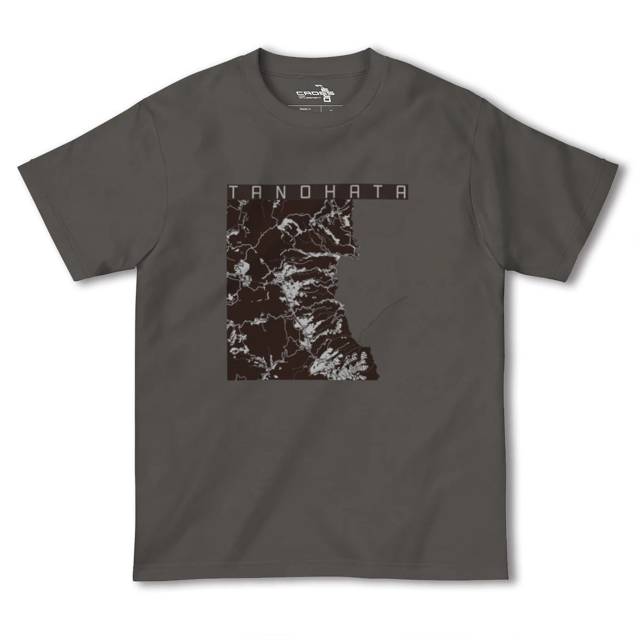 【田野畑(岩手県)】地図柄ヘビーウェイトTシャツ