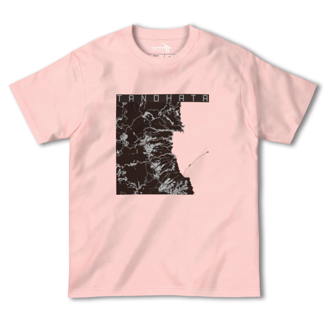 【田野畑(岩手県)】地図柄ヘビーウェイトTシャツ