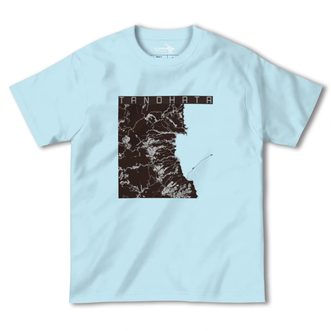 【田野畑(岩手県)】地図柄ヘビーウェイトTシャツ