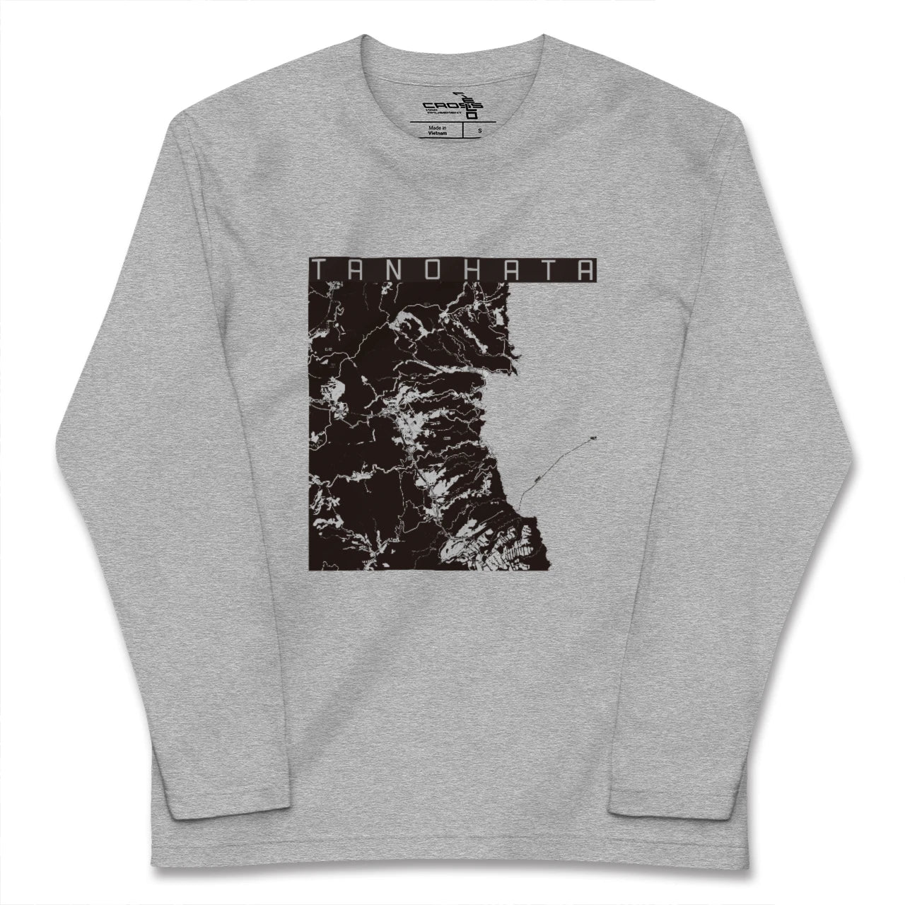 【田野畑(岩手県)】地図柄ロングスリーブTシャツ