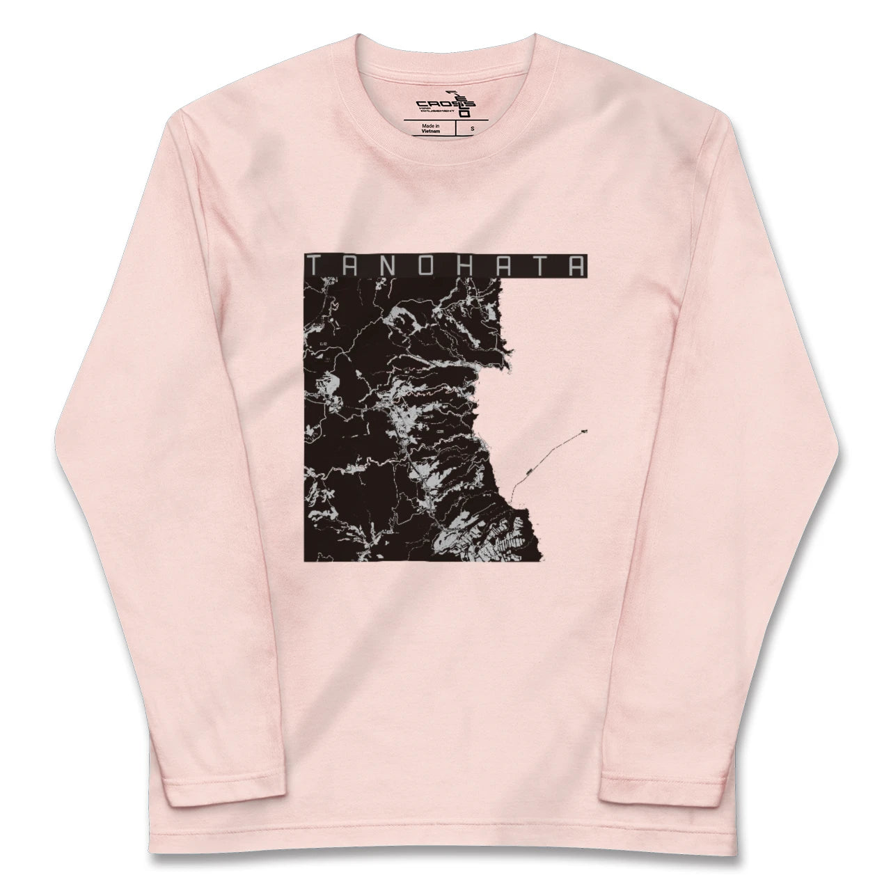 【田野畑(岩手県)】地図柄ロングスリーブTシャツ