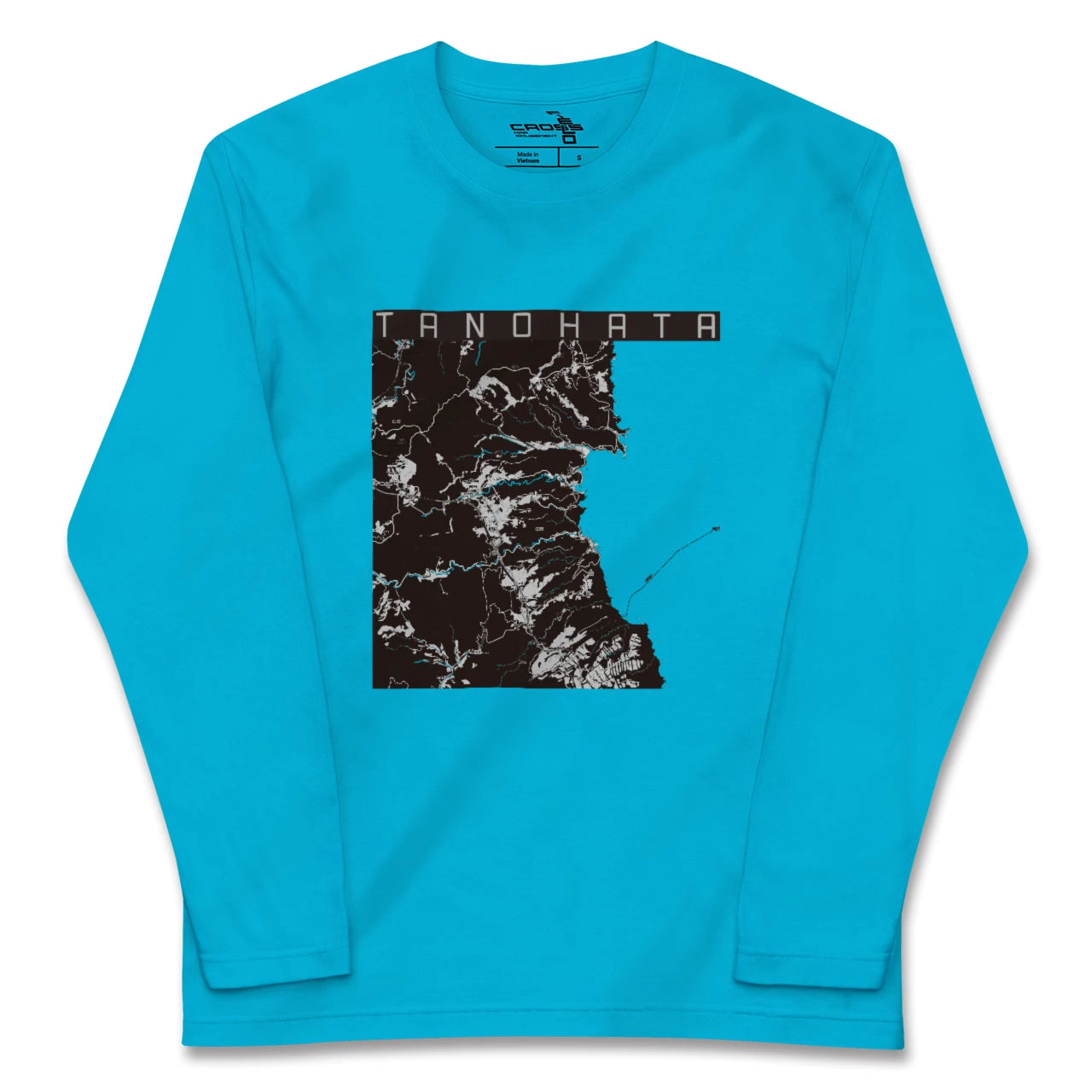 【田野畑(岩手県)】地図柄ロングスリーブTシャツ