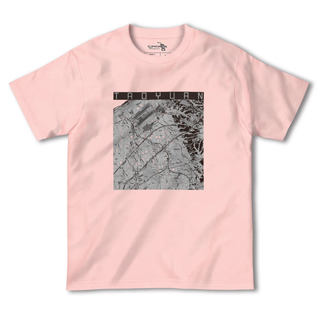 【桃園(台湾)】地図柄ヘビーウェイトTシャツ