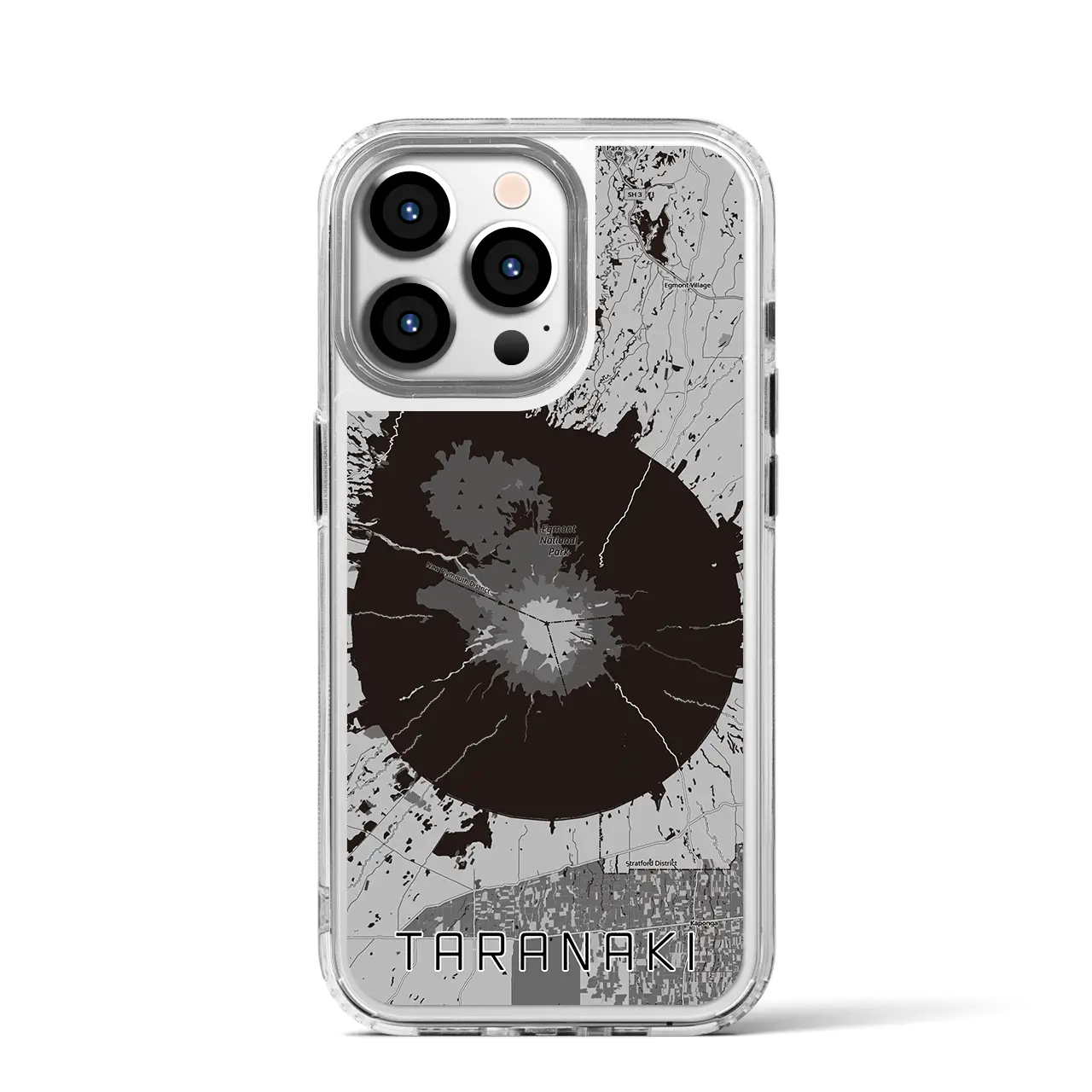 【タラナキ山(ニュージーランド)】地図柄iPhoneケース(MagSafeタイプ)