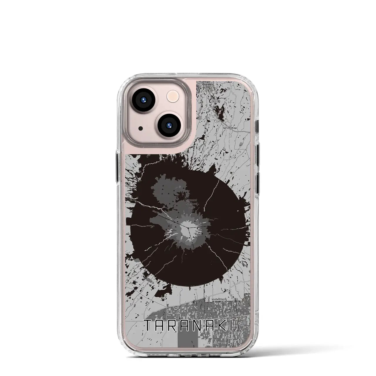 【タラナキ山(ニュージーランド)】地図柄iPhoneケース(MagSafeタイプ)