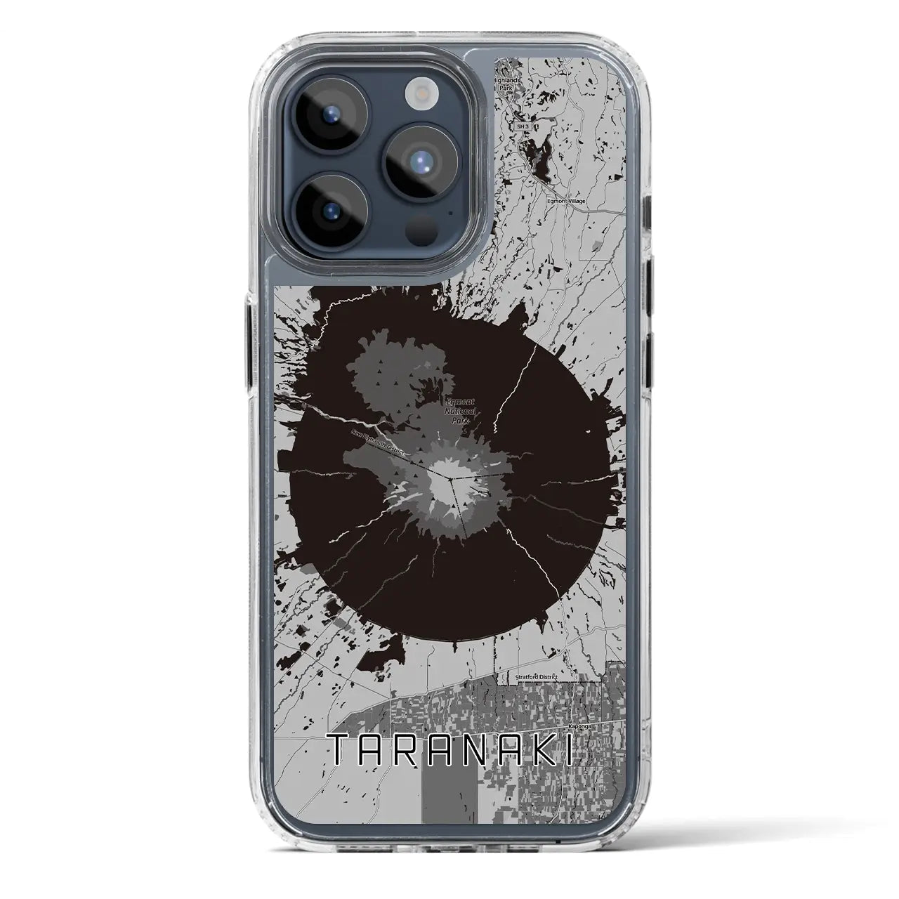 【タラナキ山(ニュージーランド)】地図柄iPhoneケース(MagSafeタイプ)