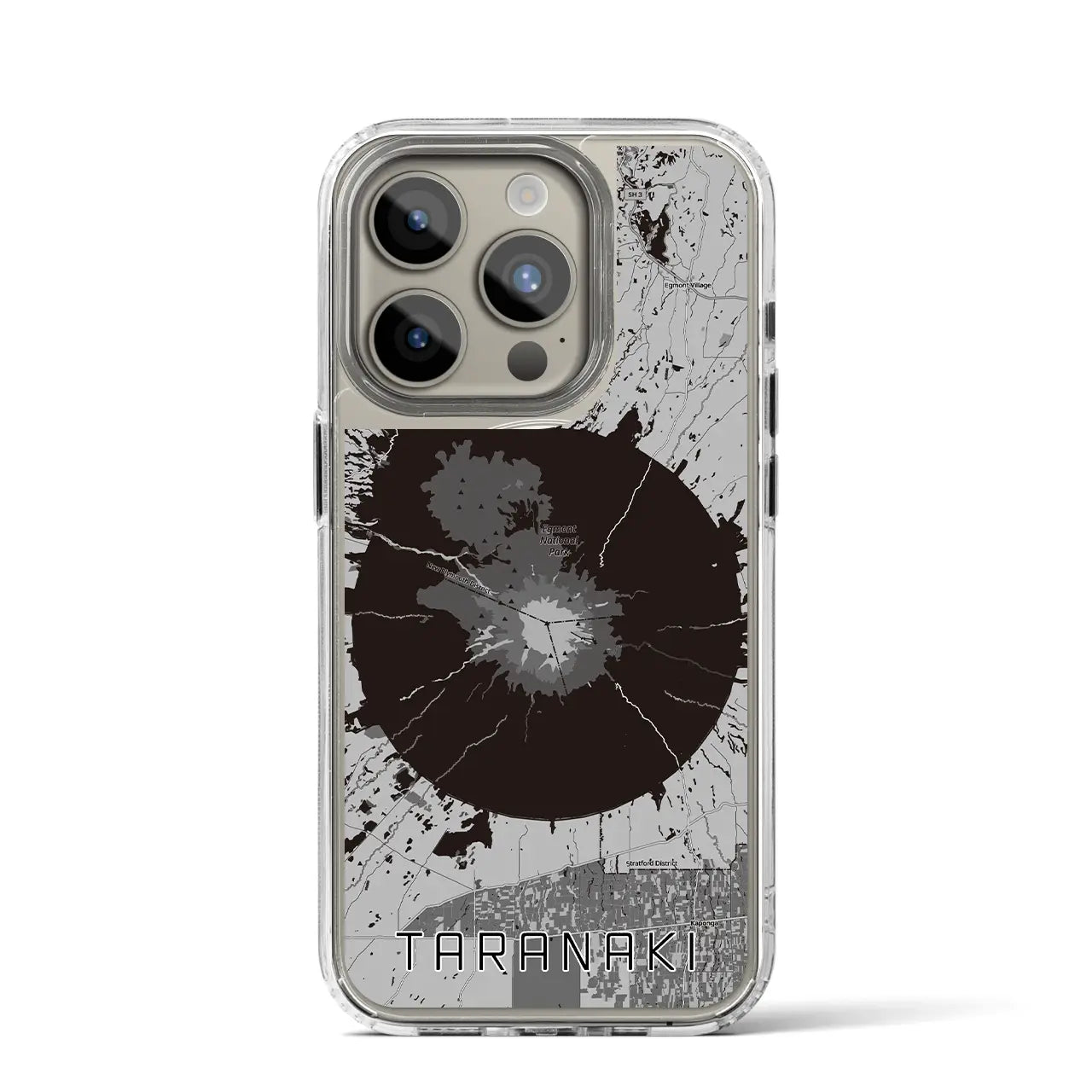 【タラナキ山(ニュージーランド)】地図柄iPhoneケース(MagSafeタイプ)