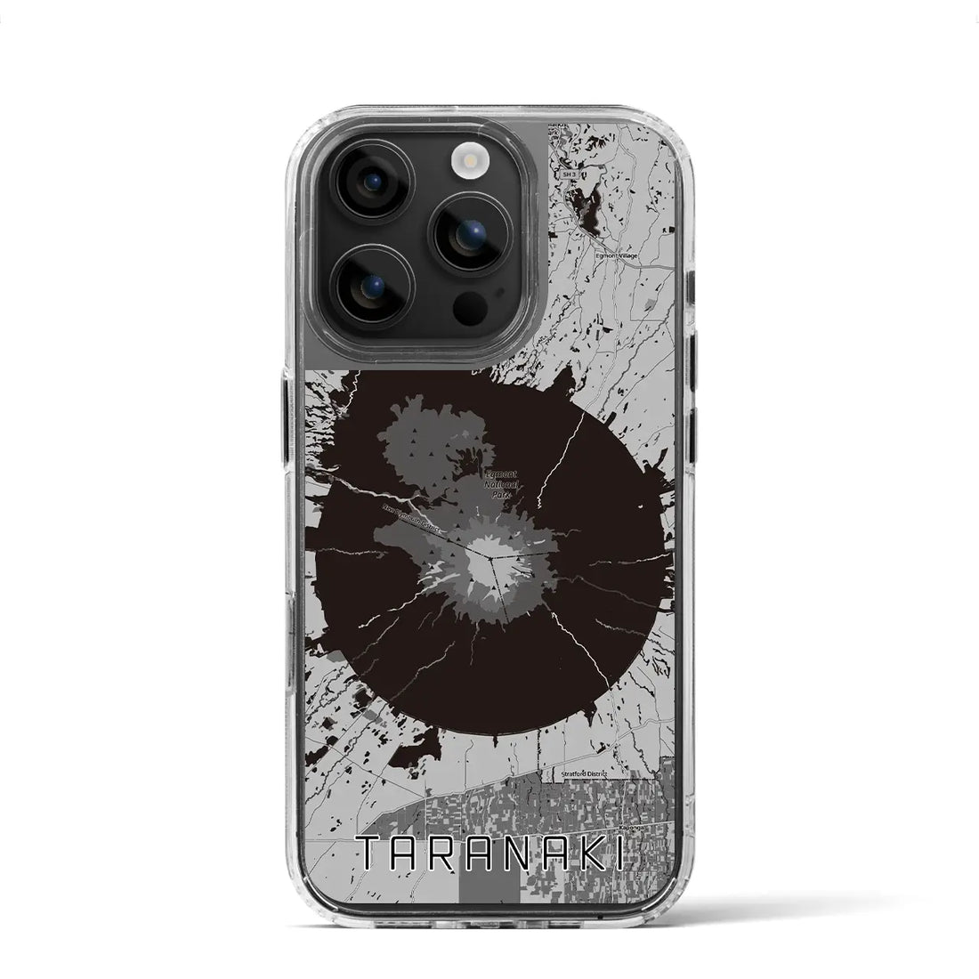 【タラナキ山(ニュージーランド)】地図柄iPhoneケース(MagSafeタイプ)