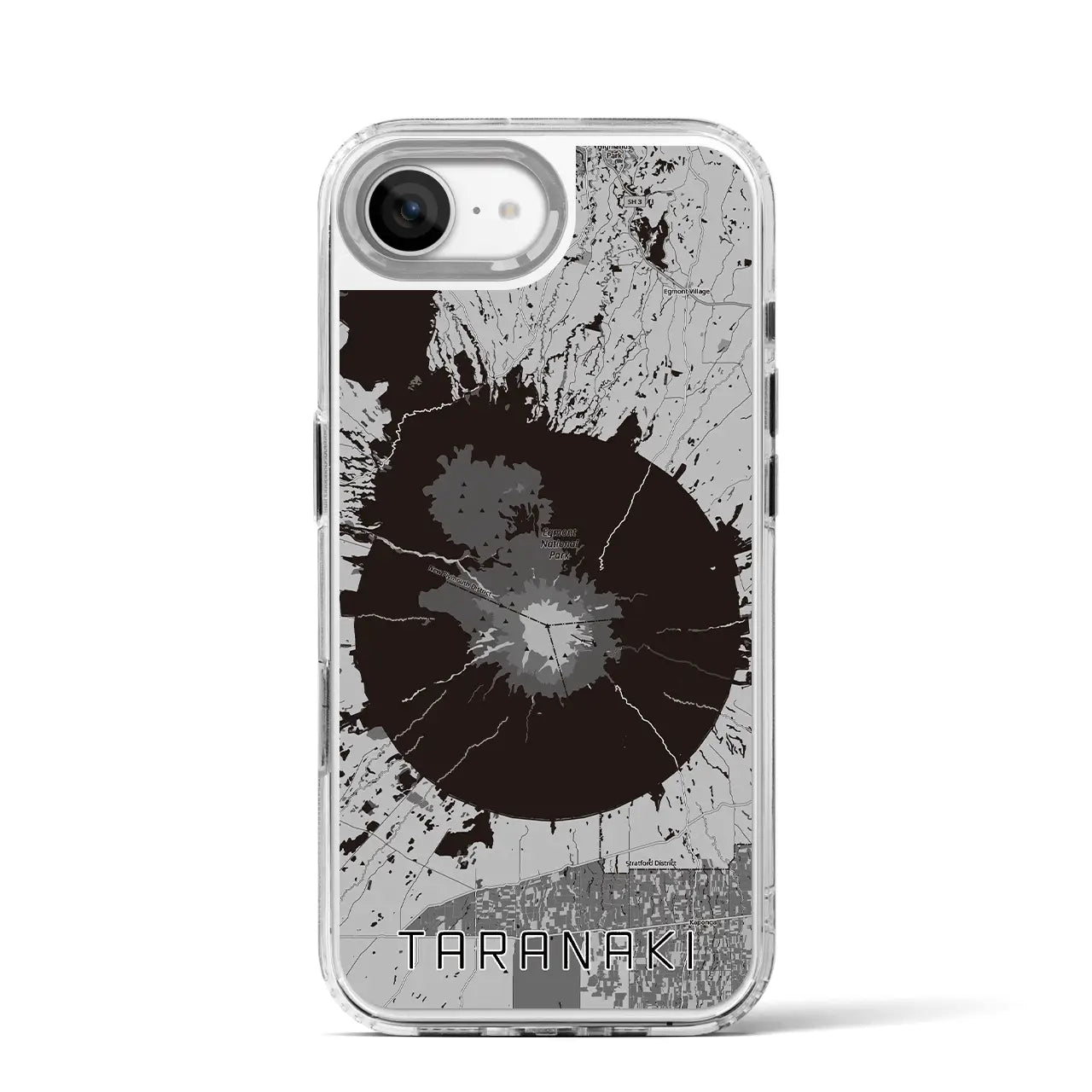 【タラナキ山(ニュージーランド)】地図柄iPhoneケース(MagSafeタイプ)