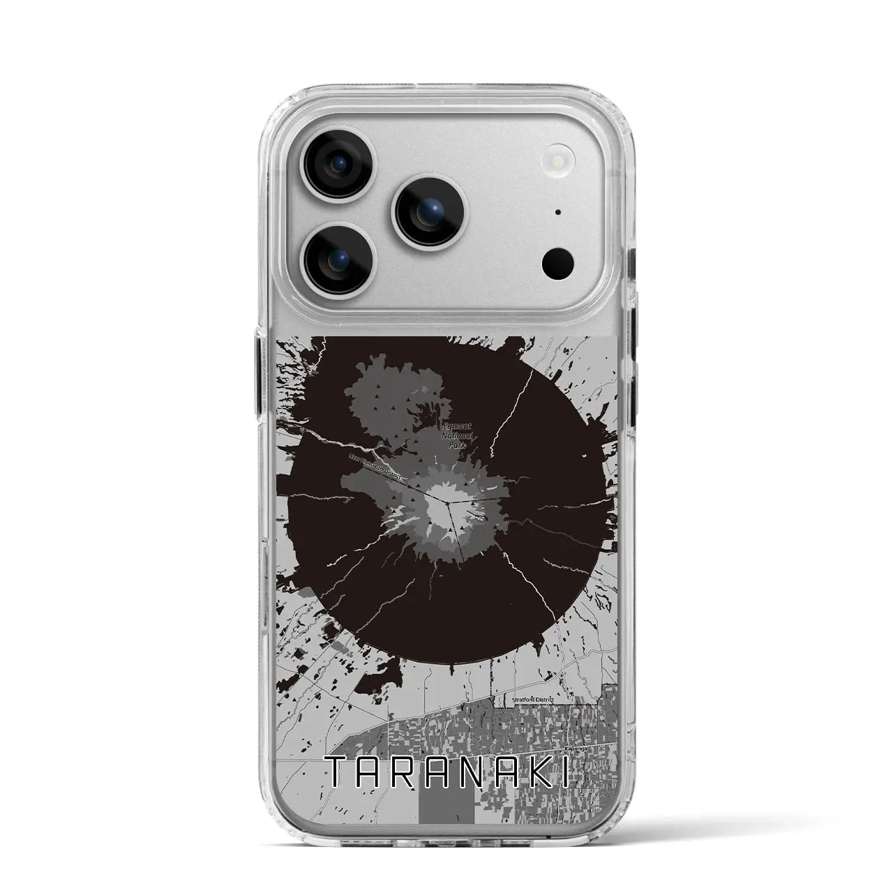【タラナキ山(ニュージーランド)】地図柄iPhoneケース(MagSafeタイプ)