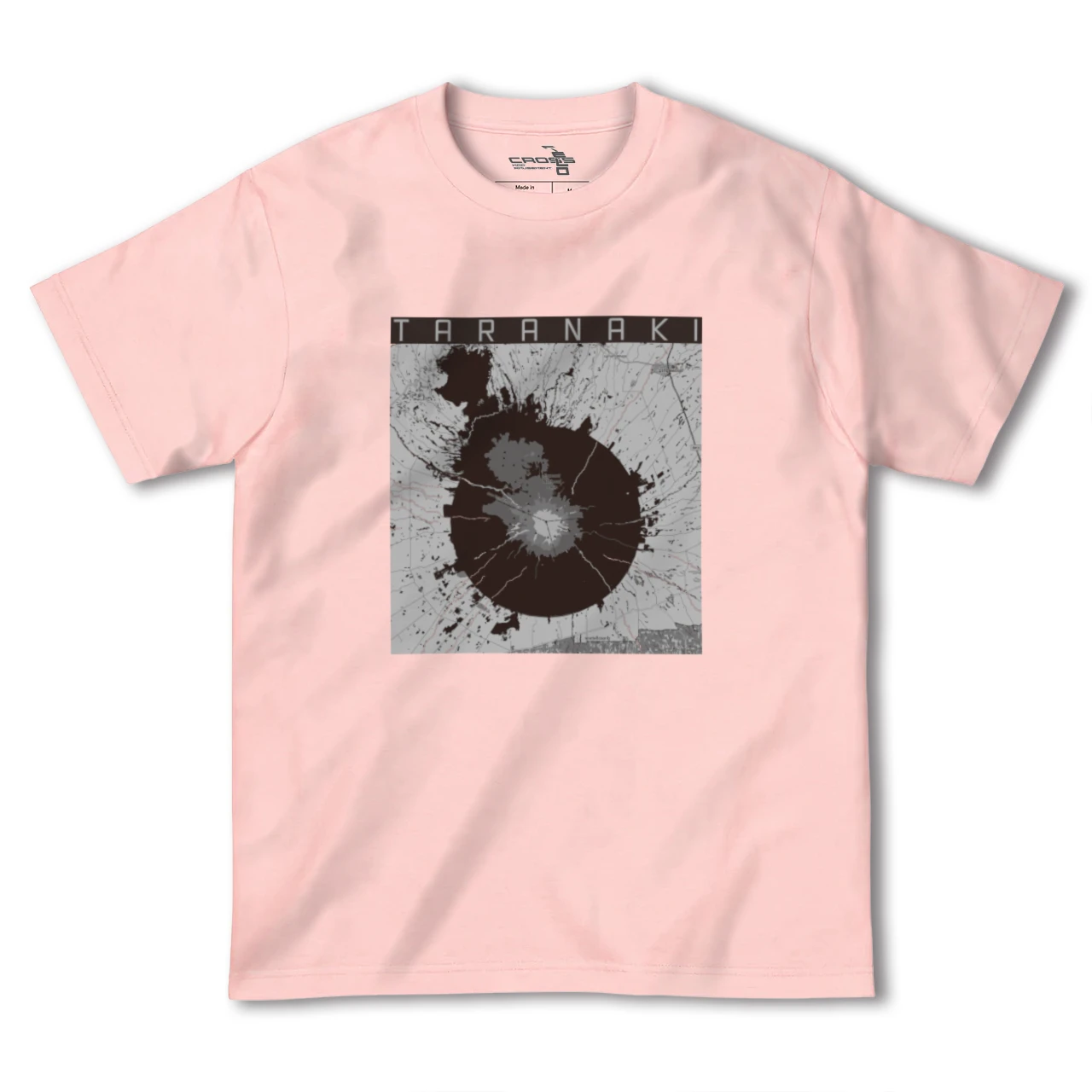 【タラナキ山(ニュージーランド)】地図柄ヘビーウェイトTシャツ