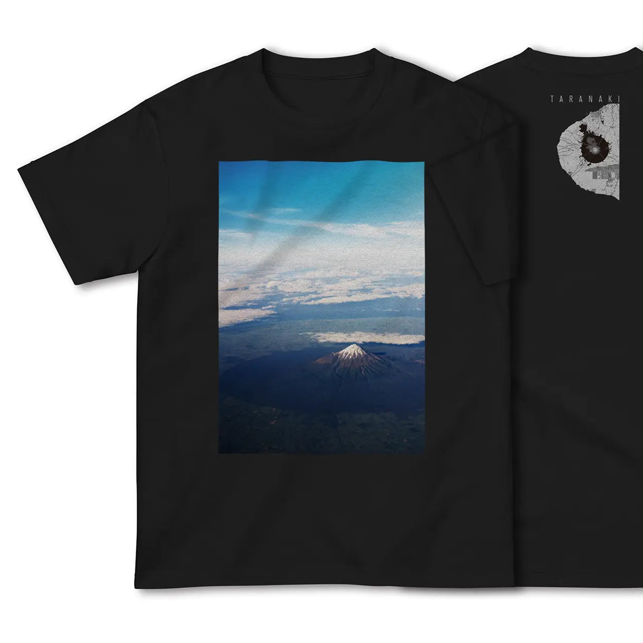 【タラナキ山(ニュージーランド)】Map World ハイクオリティTシャツ