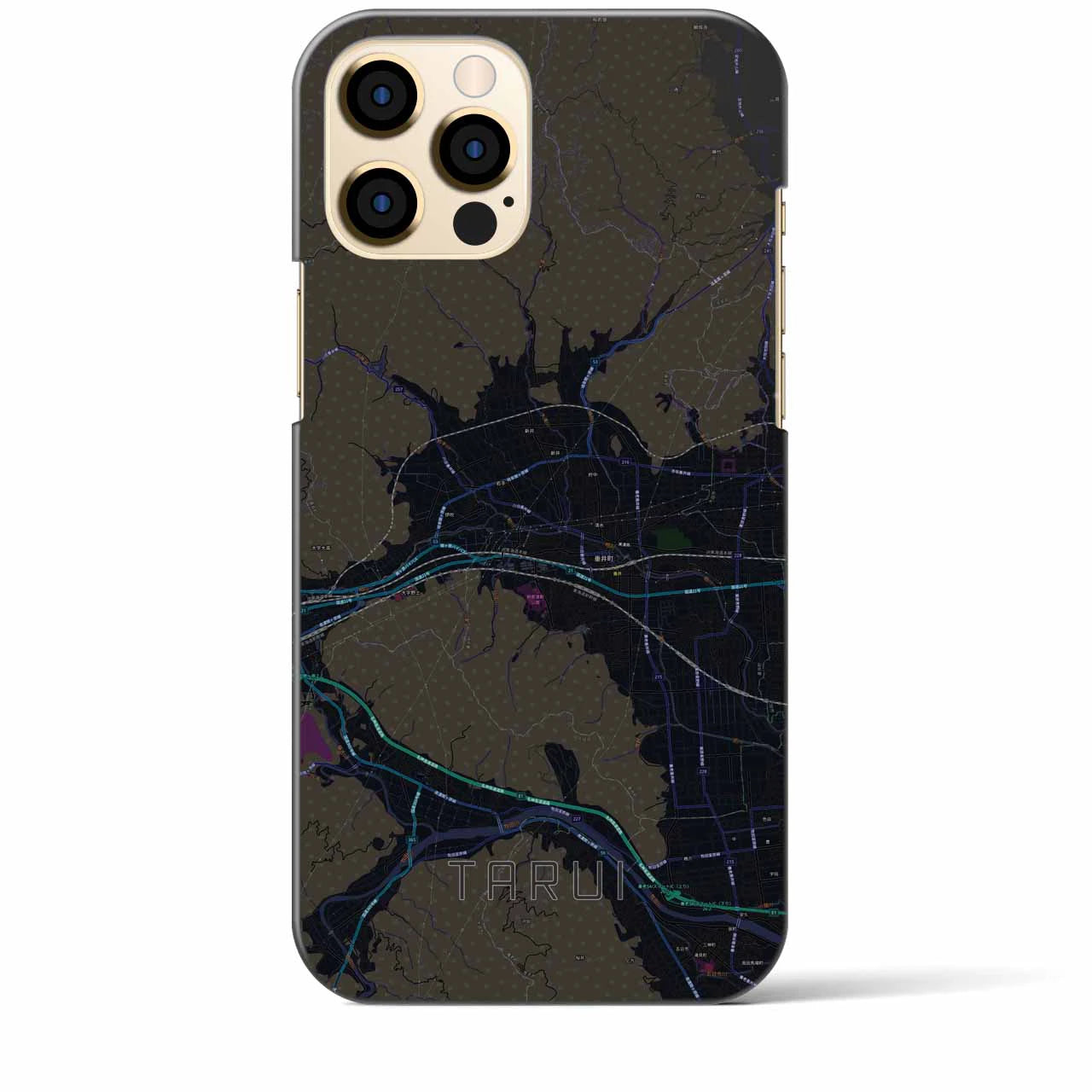 【垂井(岐阜県)】地図柄iPhoneケース(バックカバータイプ)