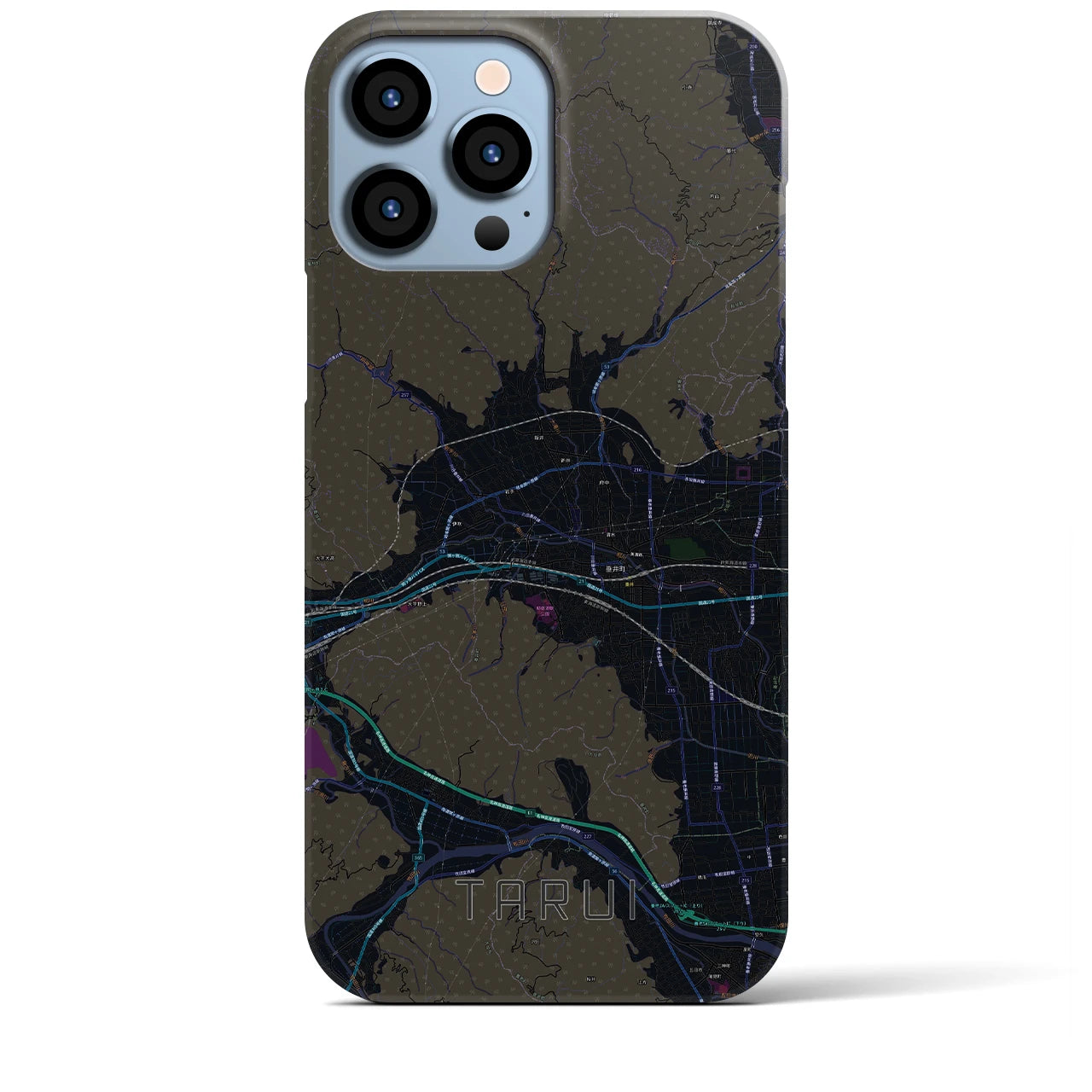 【垂井(岐阜県)】地図柄iPhoneケース(バックカバータイプ)