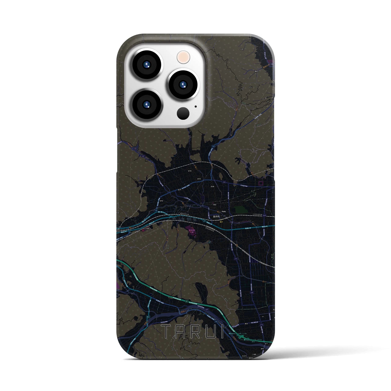 【垂井(岐阜県)】地図柄iPhoneケース(バックカバータイプ)