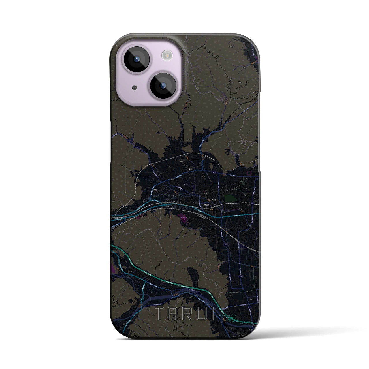 【垂井(岐阜県)】地図柄iPhoneケース(バックカバータイプ)