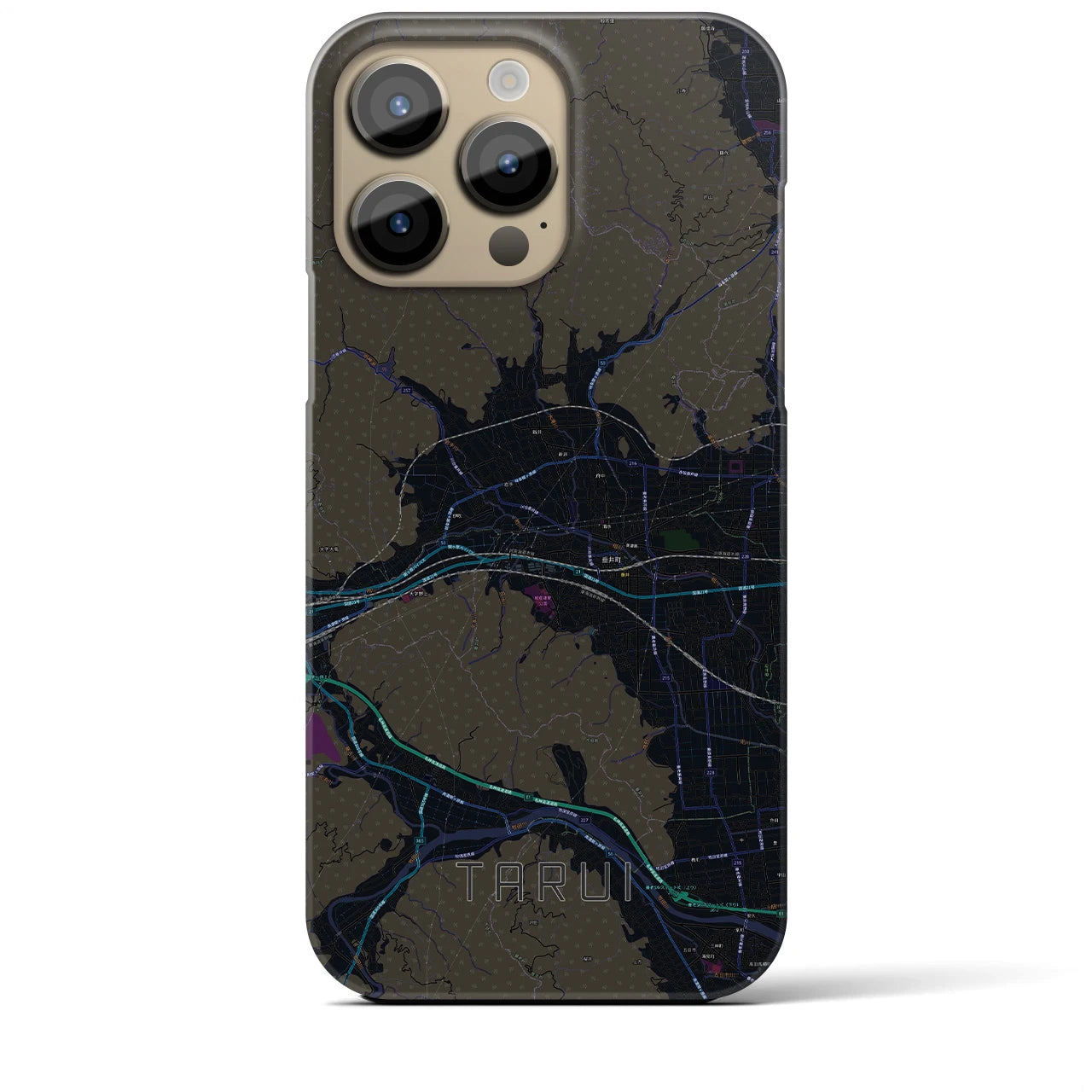 【垂井(岐阜県)】地図柄iPhoneケース(バックカバータイプ)