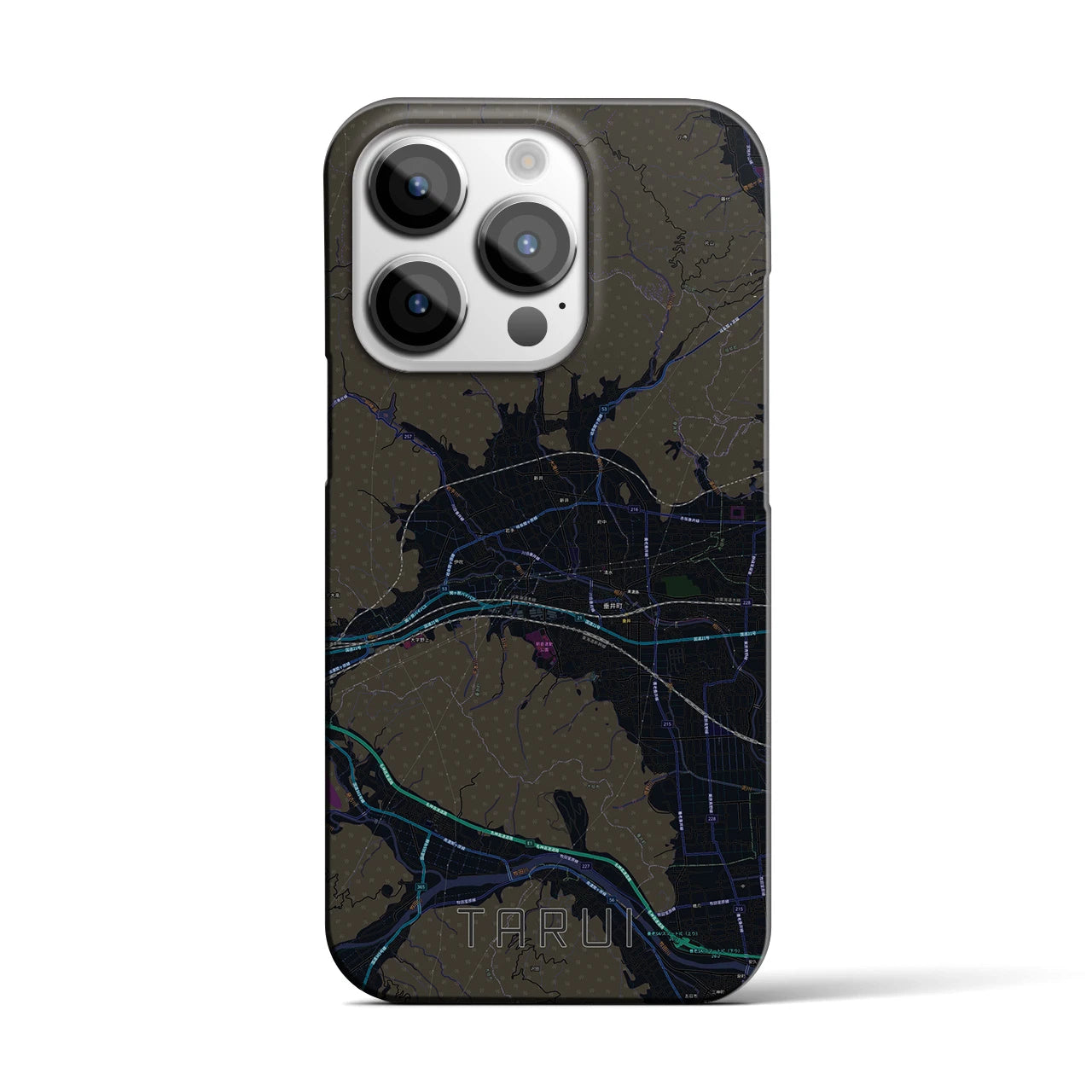 【垂井(岐阜県)】地図柄iPhoneケース(バックカバータイプ)
