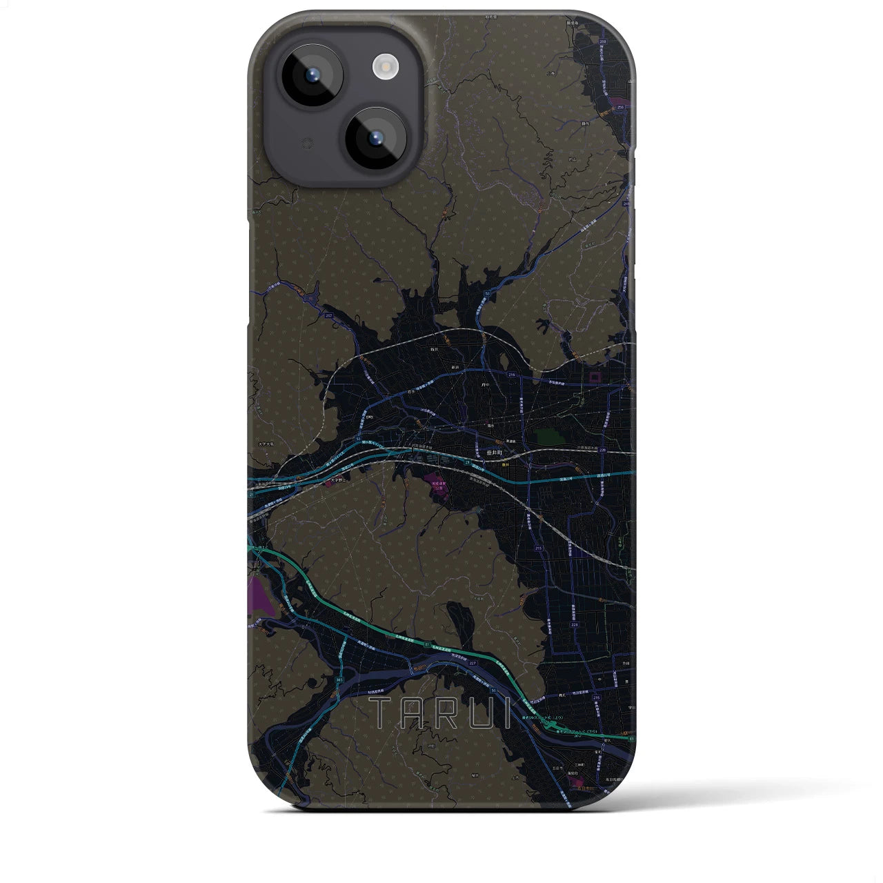 【垂井(岐阜県)】地図柄iPhoneケース(バックカバータイプ)