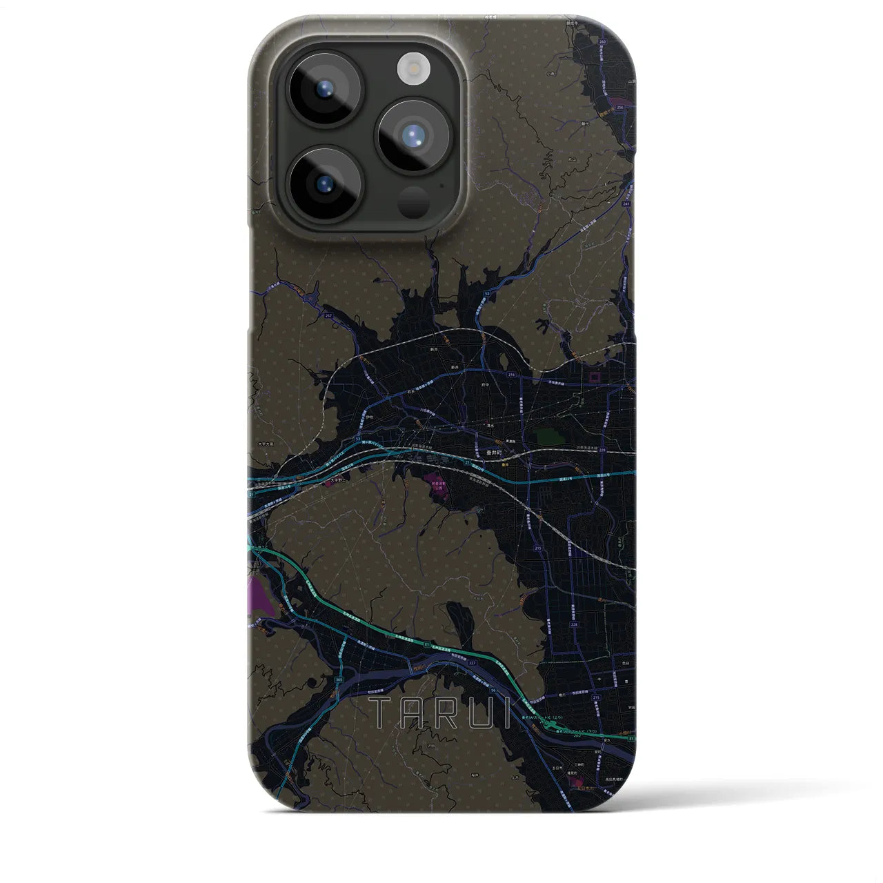 【垂井(岐阜県)】地図柄iPhoneケース(バックカバータイプ)