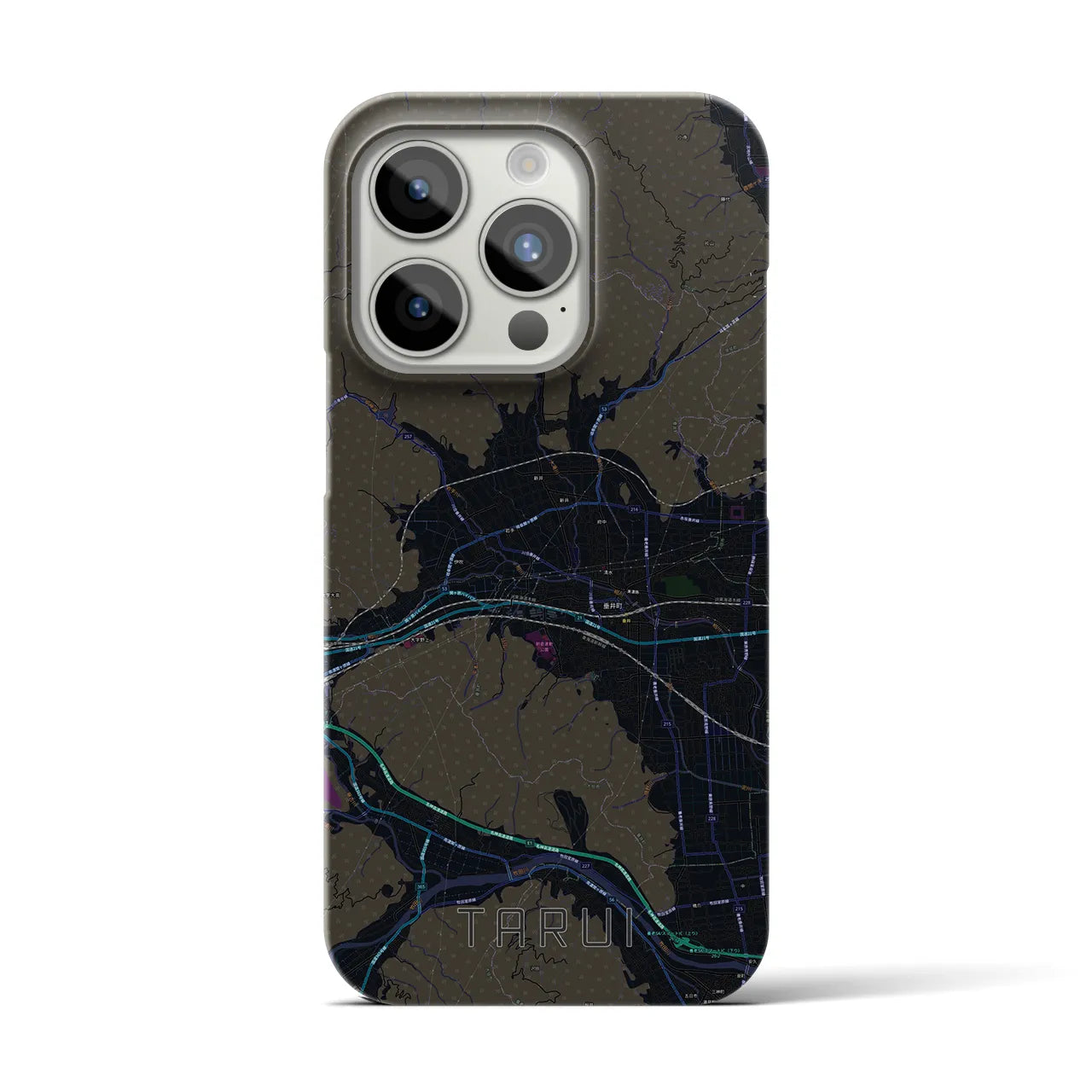 【垂井(岐阜県)】地図柄iPhoneケース(バックカバータイプ)