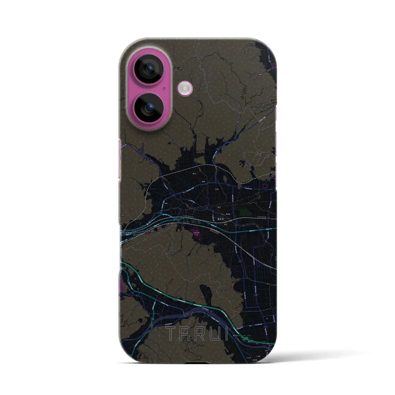【垂井(岐阜県)】地図柄iPhoneケース(バックカバータイプ)