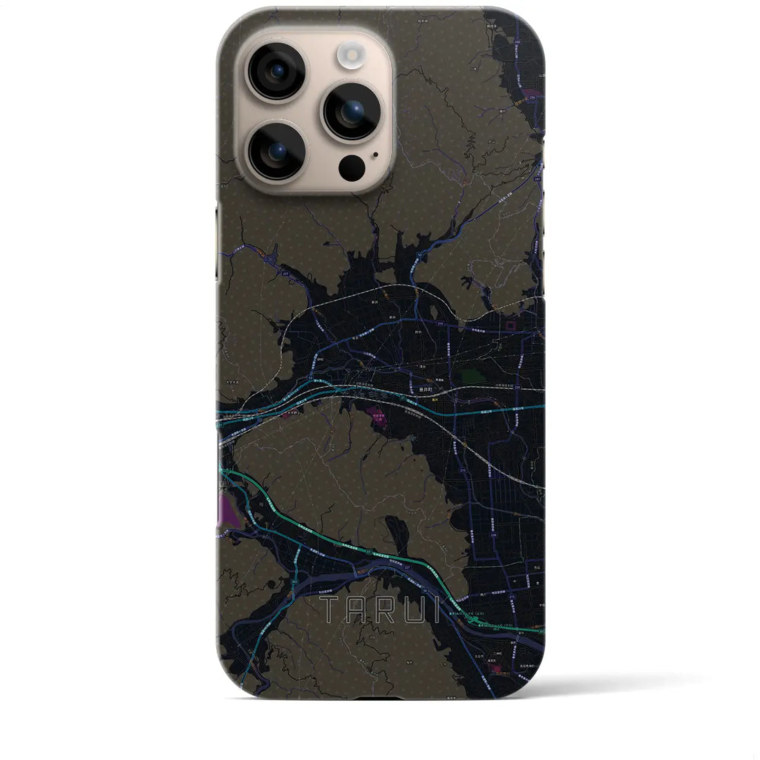 【垂井(岐阜県)】地図柄iPhoneケース(バックカバータイプ)