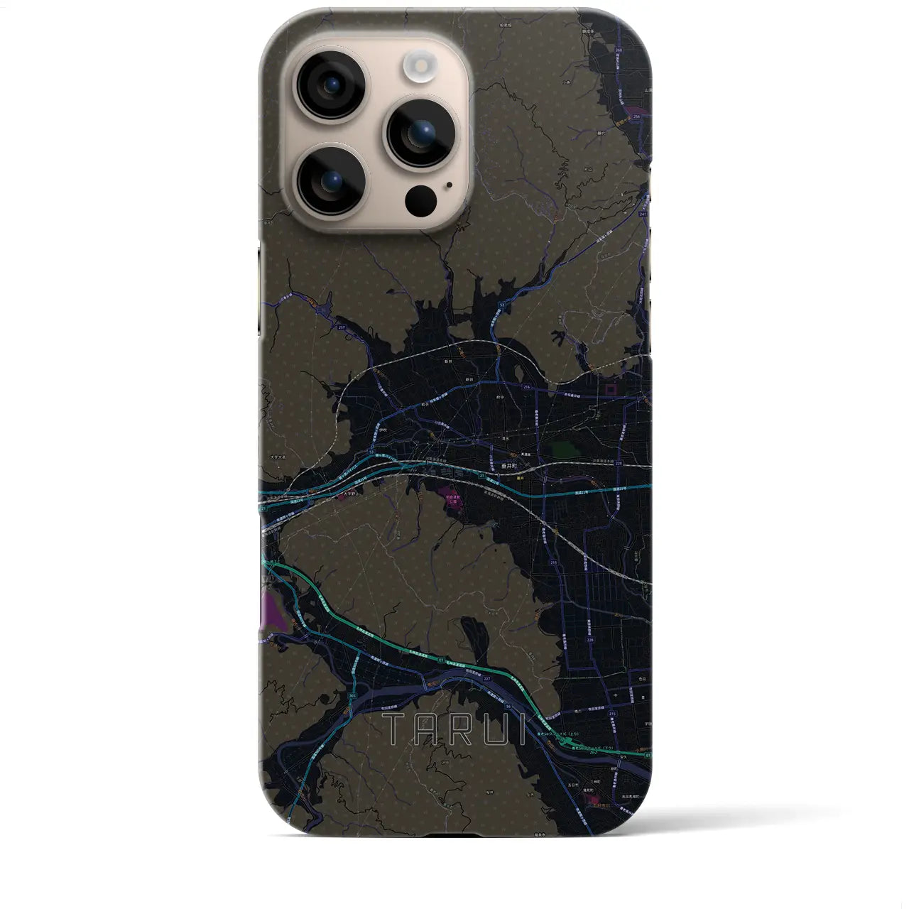 【垂井(岐阜県)】地図柄iPhoneケース(バックカバータイプ)