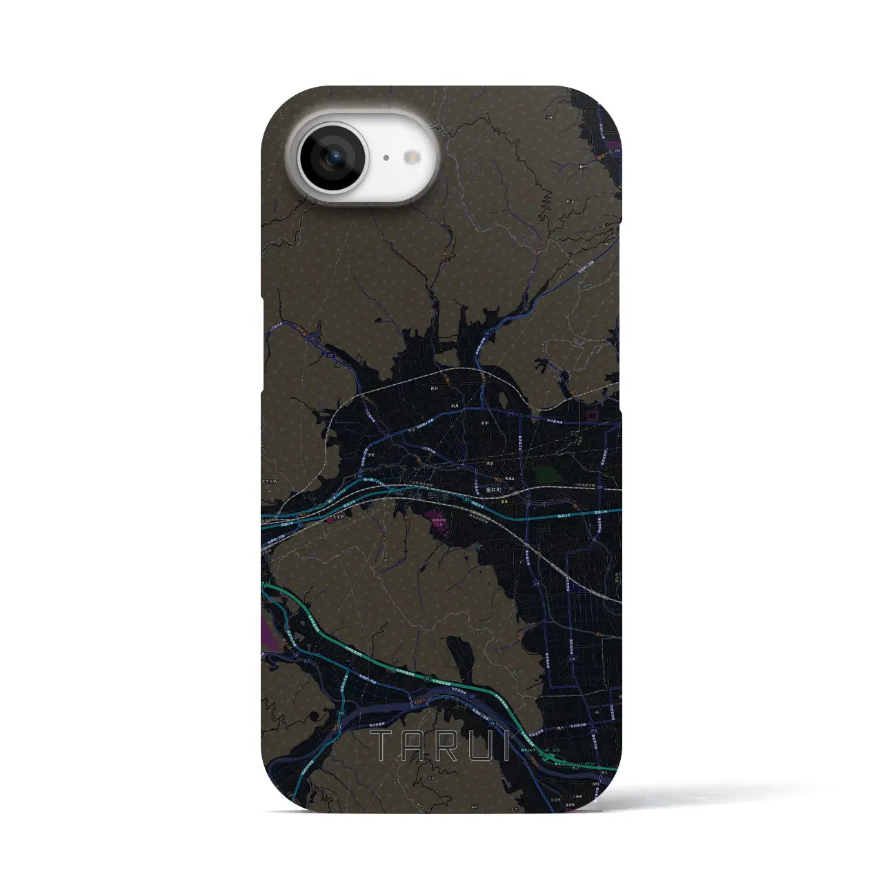 【垂井(岐阜県)】地図柄iPhoneケース(バックカバータイプ)