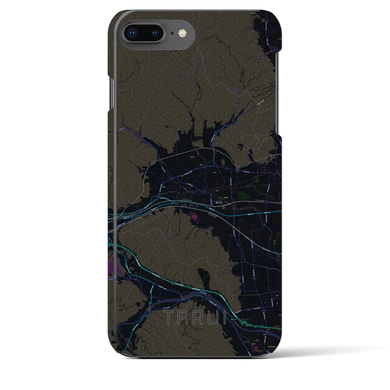 【垂井(岐阜県)】地図柄iPhoneケース(バックカバータイプ)