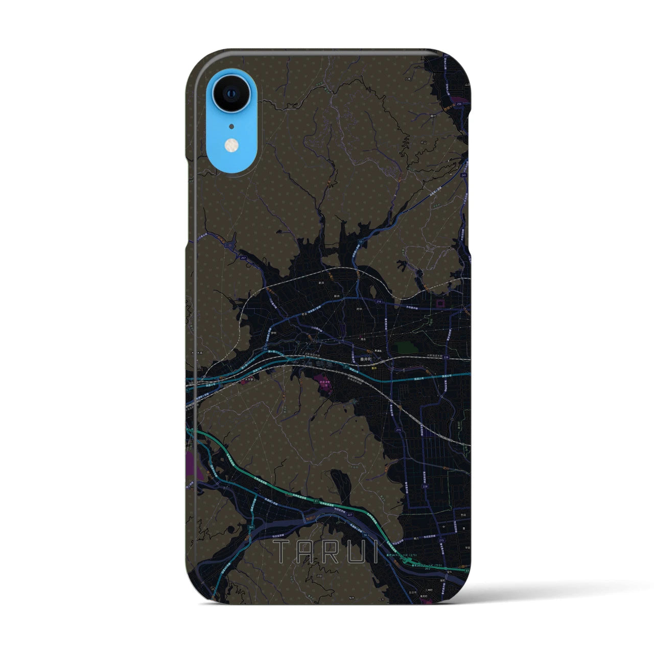 【垂井(岐阜県)】地図柄iPhoneケース(バックカバータイプ)