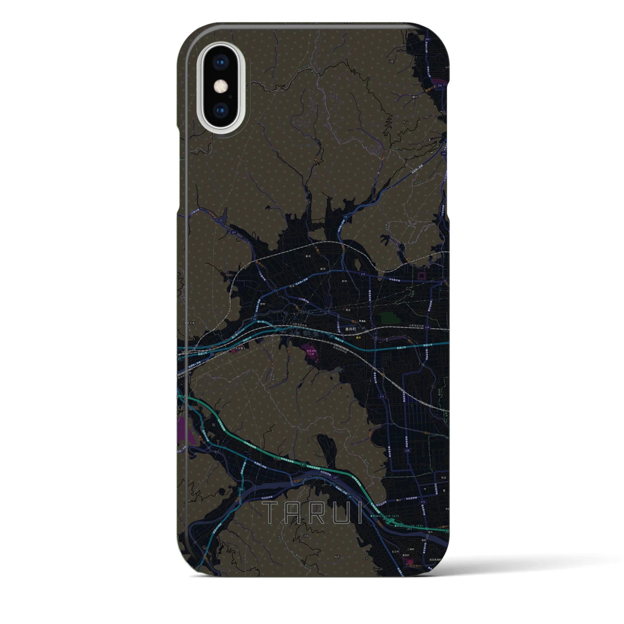 【垂井(岐阜県)】地図柄iPhoneケース(バックカバータイプ)