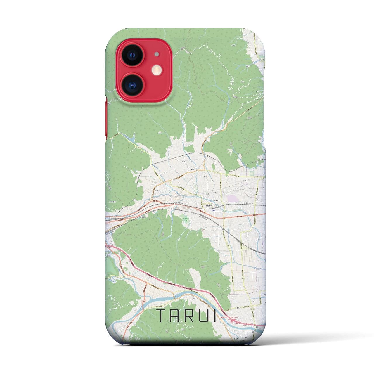 【垂井(岐阜県)】地図柄iPhoneケース(バックカバータイプ)