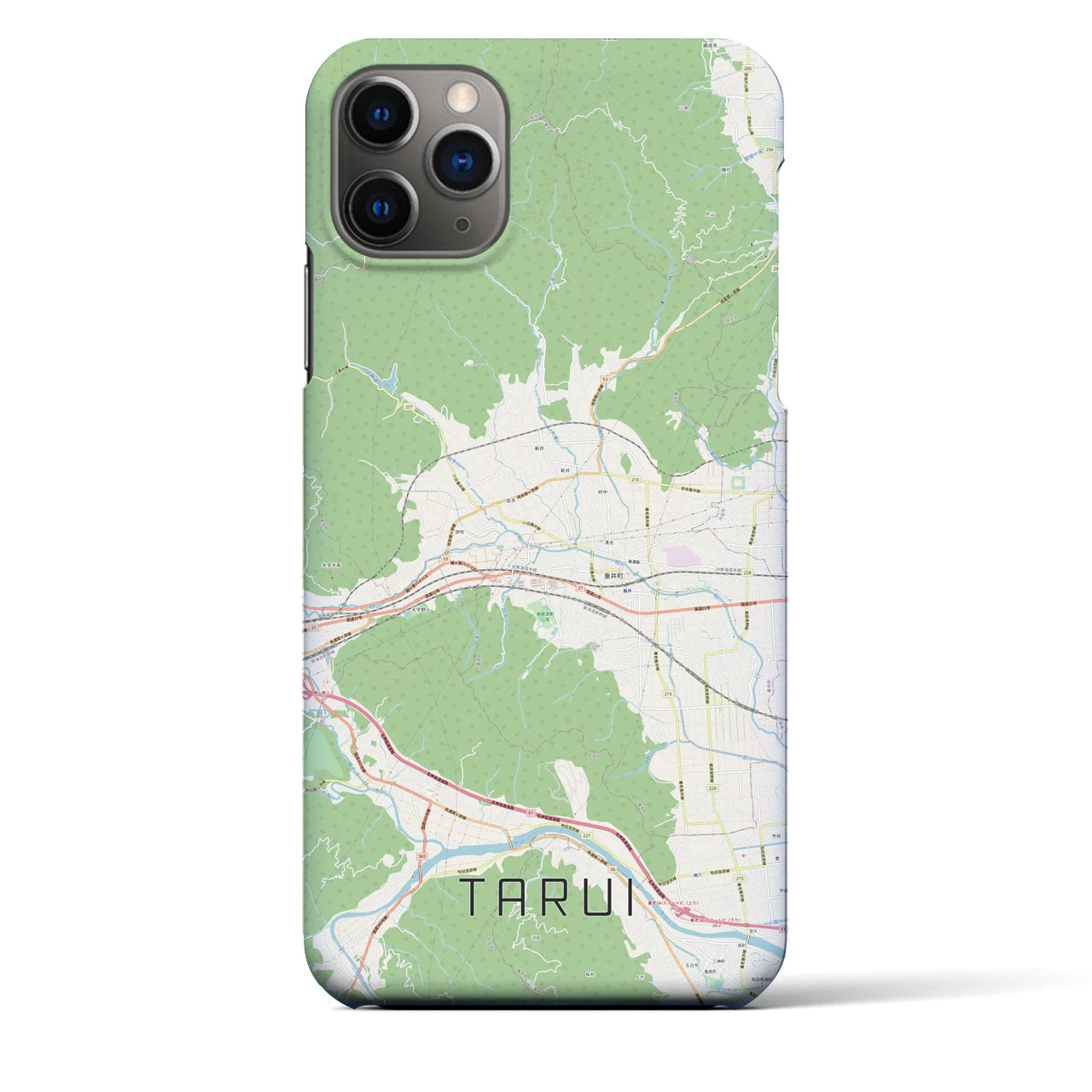 【垂井(岐阜県)】地図柄iPhoneケース(バックカバータイプ)