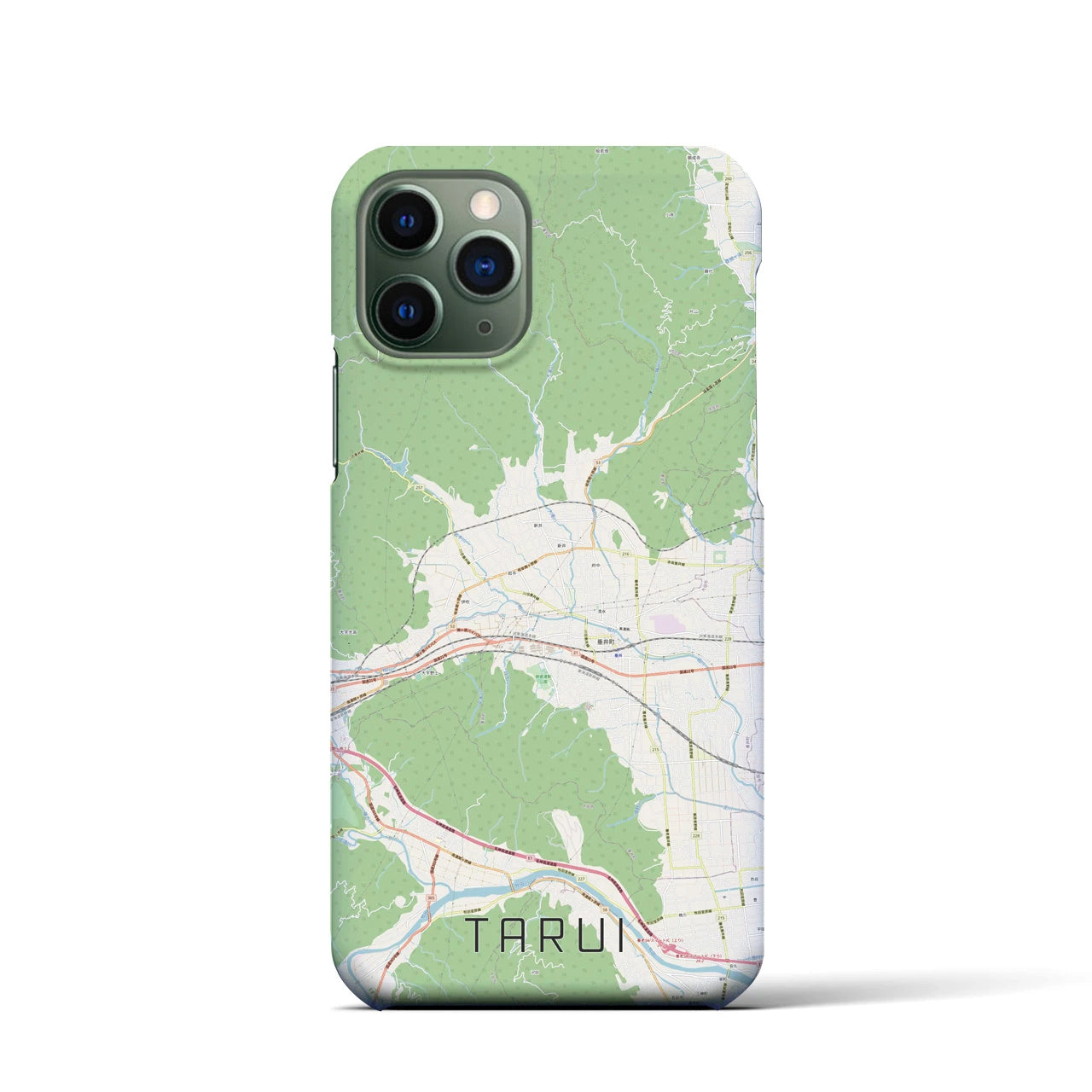 【垂井(岐阜県)】地図柄iPhoneケース(バックカバータイプ)