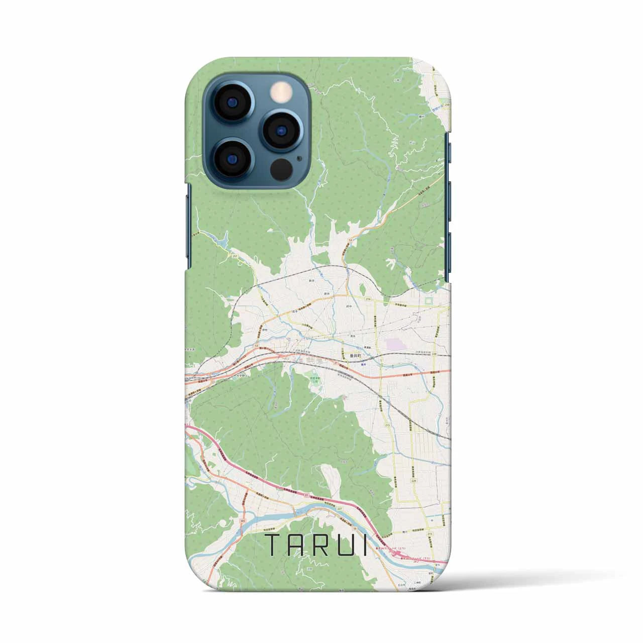 【垂井(岐阜県)】地図柄iPhoneケース(バックカバータイプ)