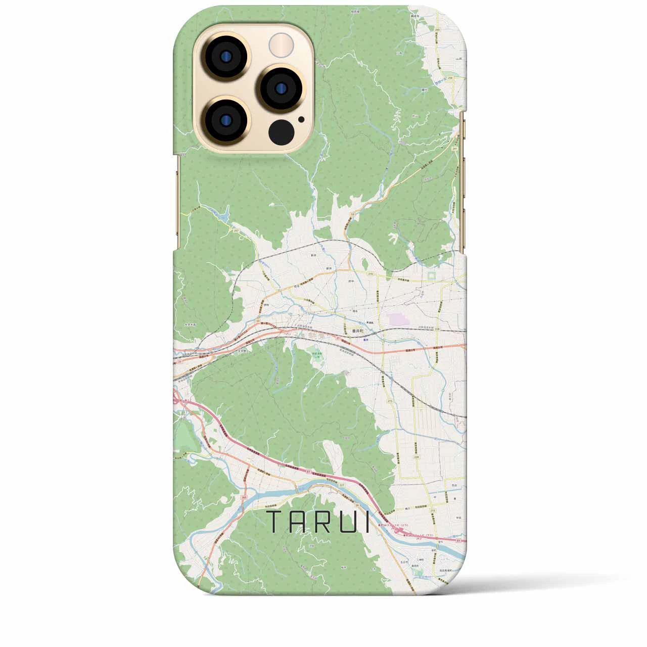 【垂井(岐阜県)】地図柄iPhoneケース(バックカバータイプ)