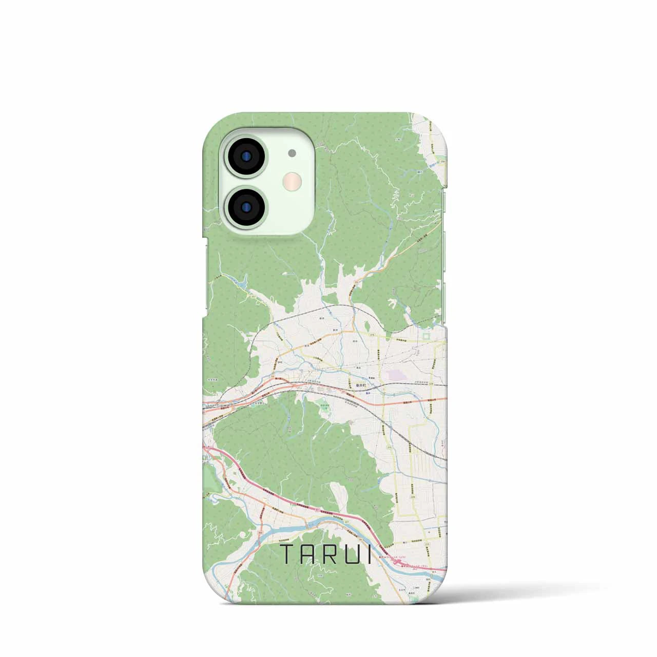 【垂井(岐阜県)】地図柄iPhoneケース(バックカバータイプ)