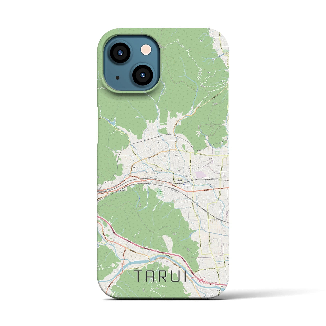 【垂井(岐阜県)】地図柄iPhoneケース(バックカバータイプ)