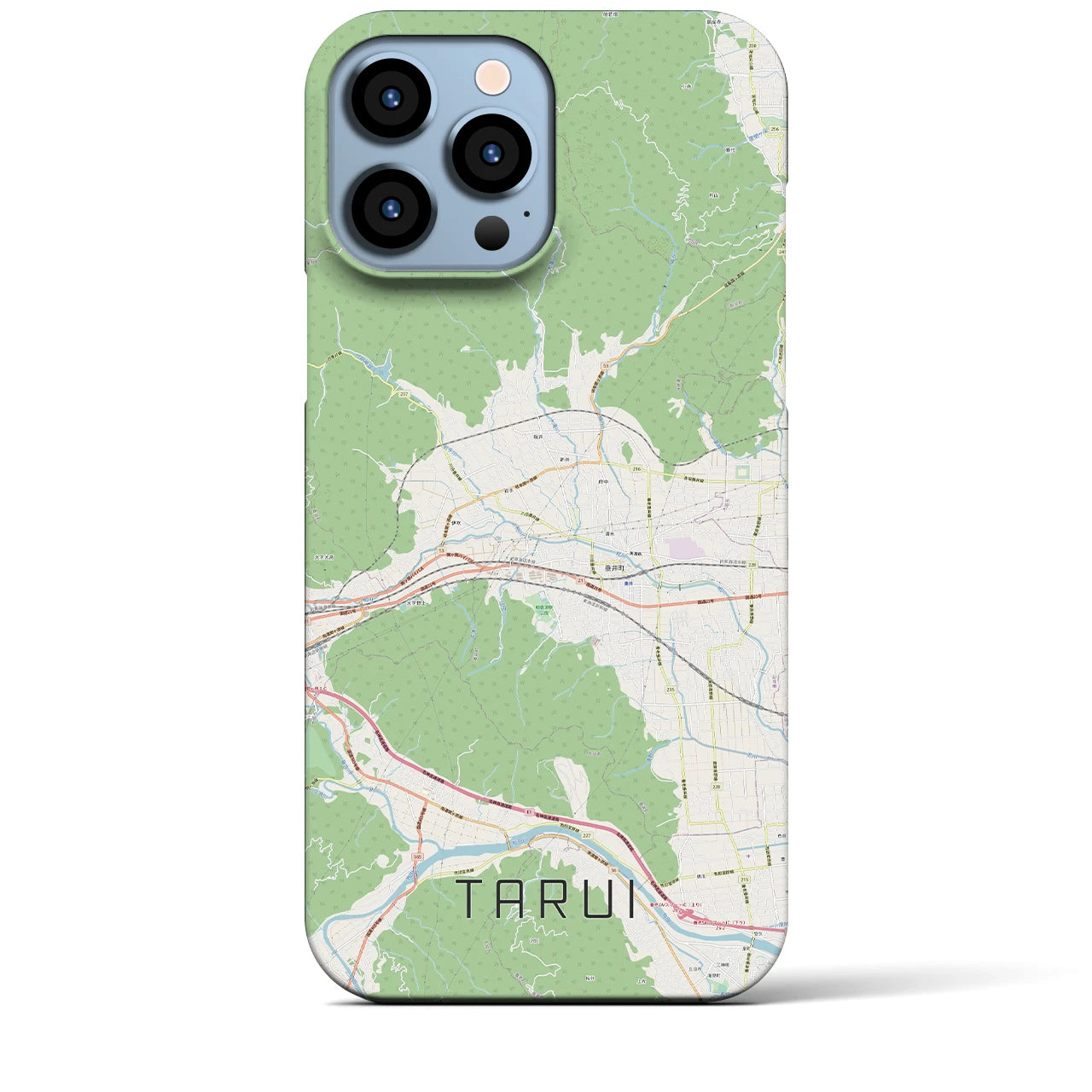 【垂井(岐阜県)】地図柄iPhoneケース(バックカバータイプ)