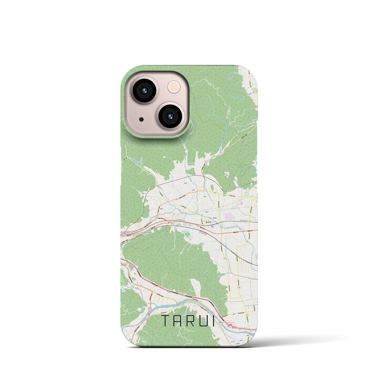 【垂井(岐阜県)】地図柄iPhoneケース(バックカバータイプ)