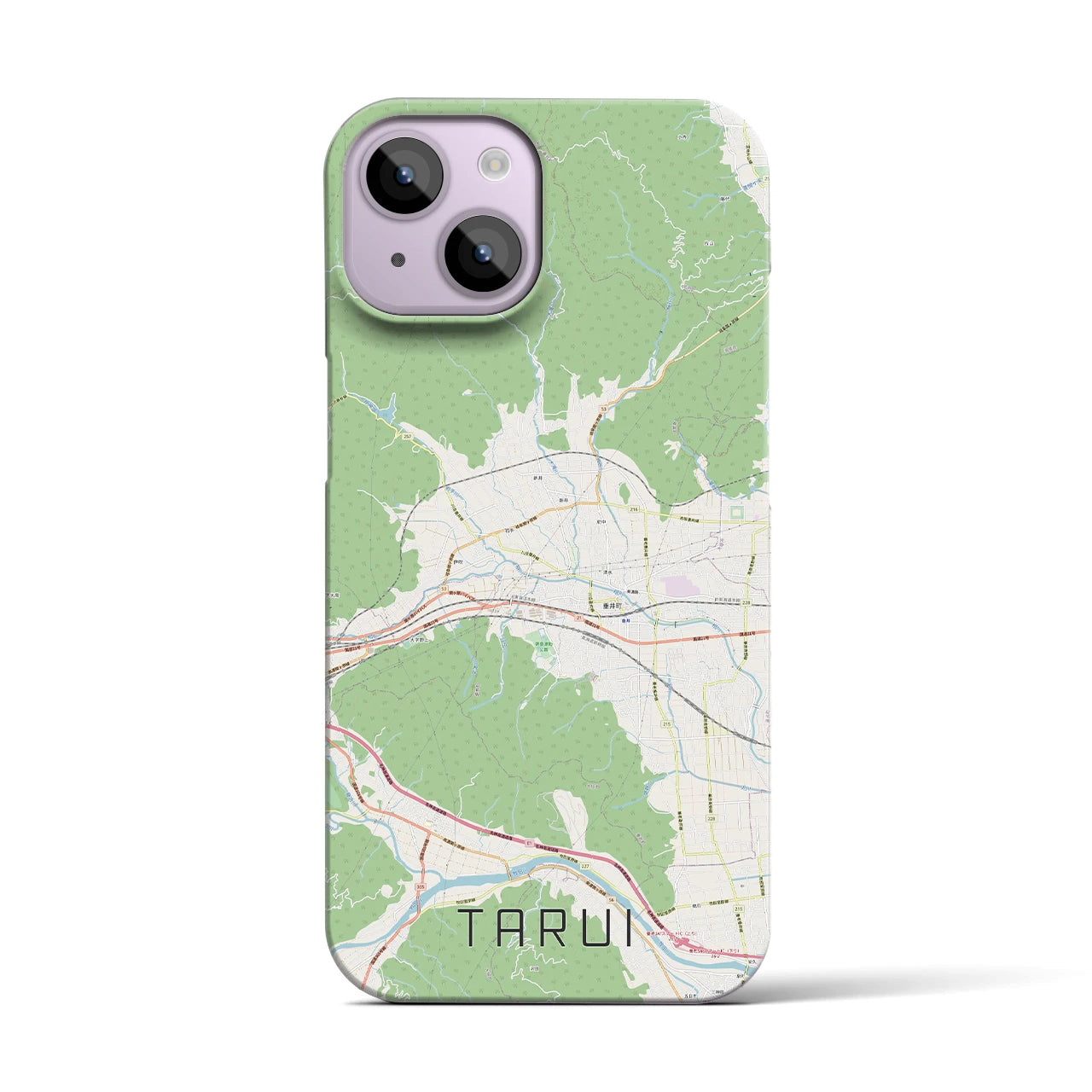 【垂井(岐阜県)】地図柄iPhoneケース(バックカバータイプ)